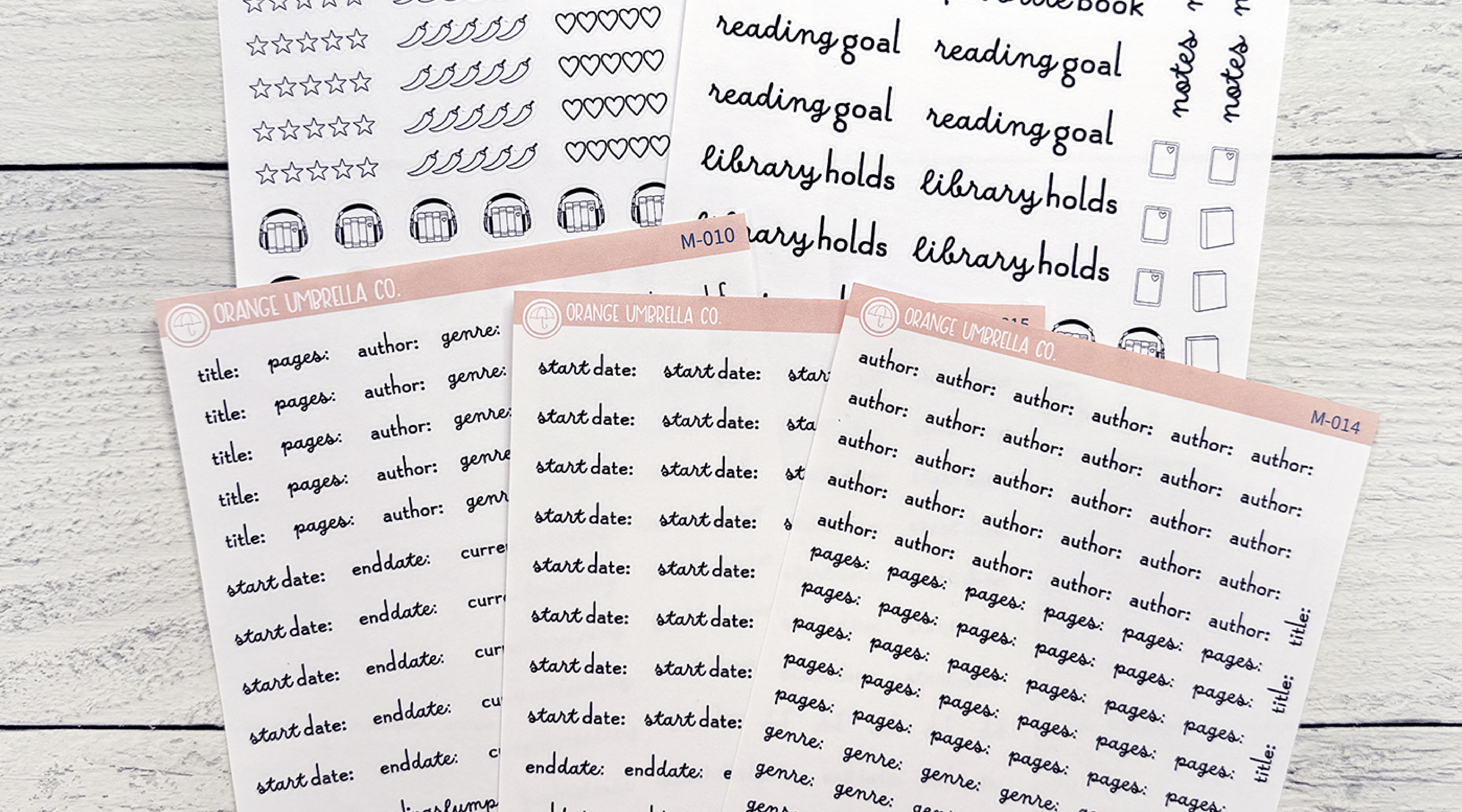 Product Spotlight: Reading Journal Stickers