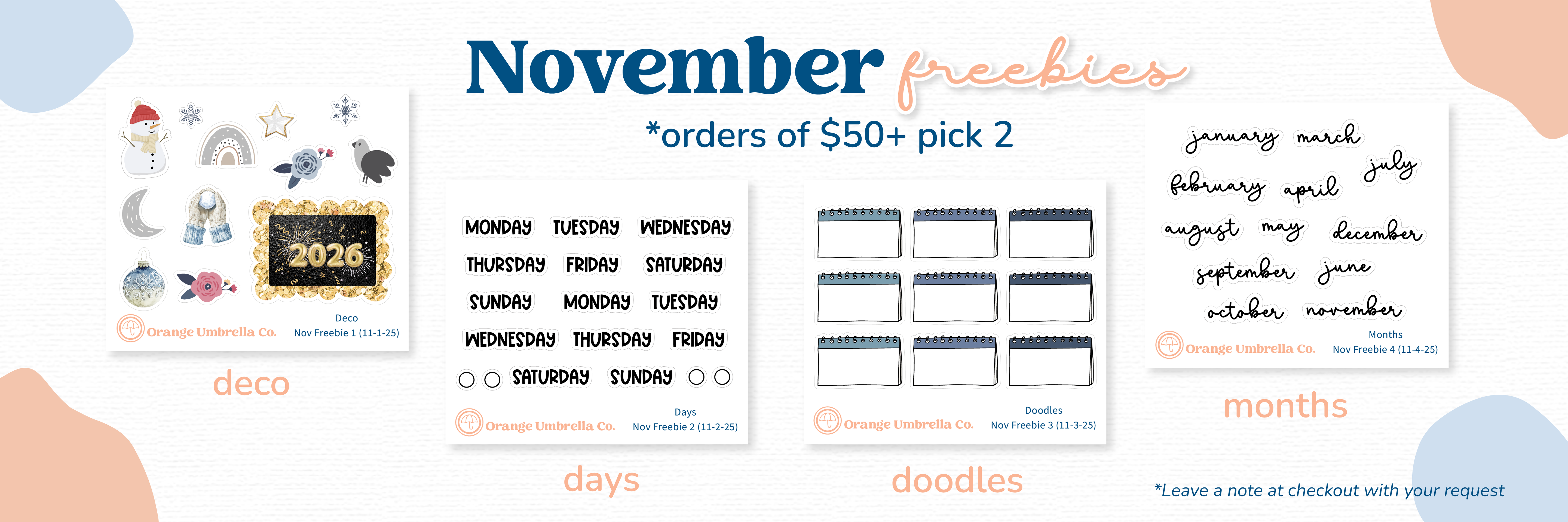 November 2025 Freebies