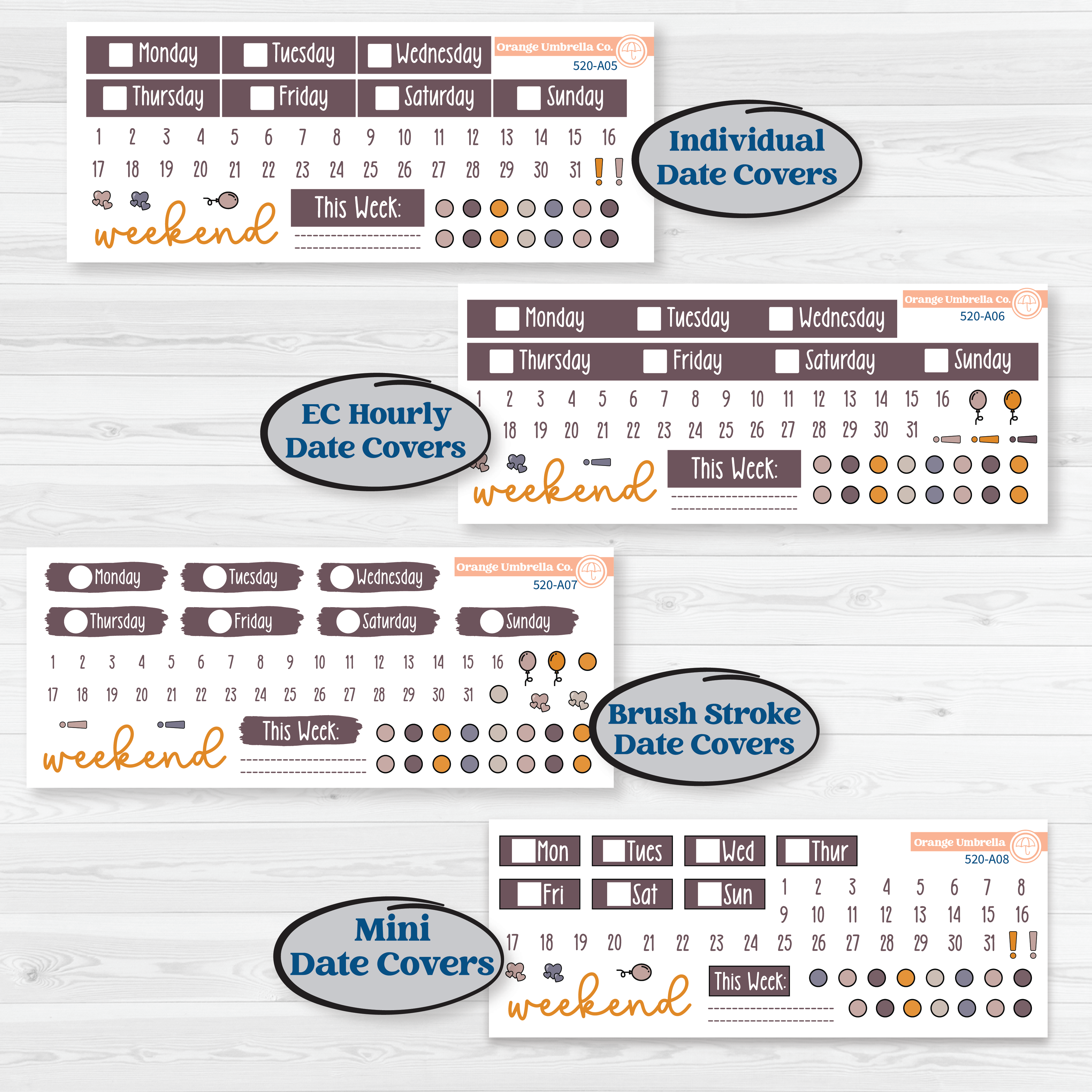 Playful Easter Bunnies | Weekly Sticker Kit for Vertical Planners like Erin Condren | Bunny Hop | KIT-520-A