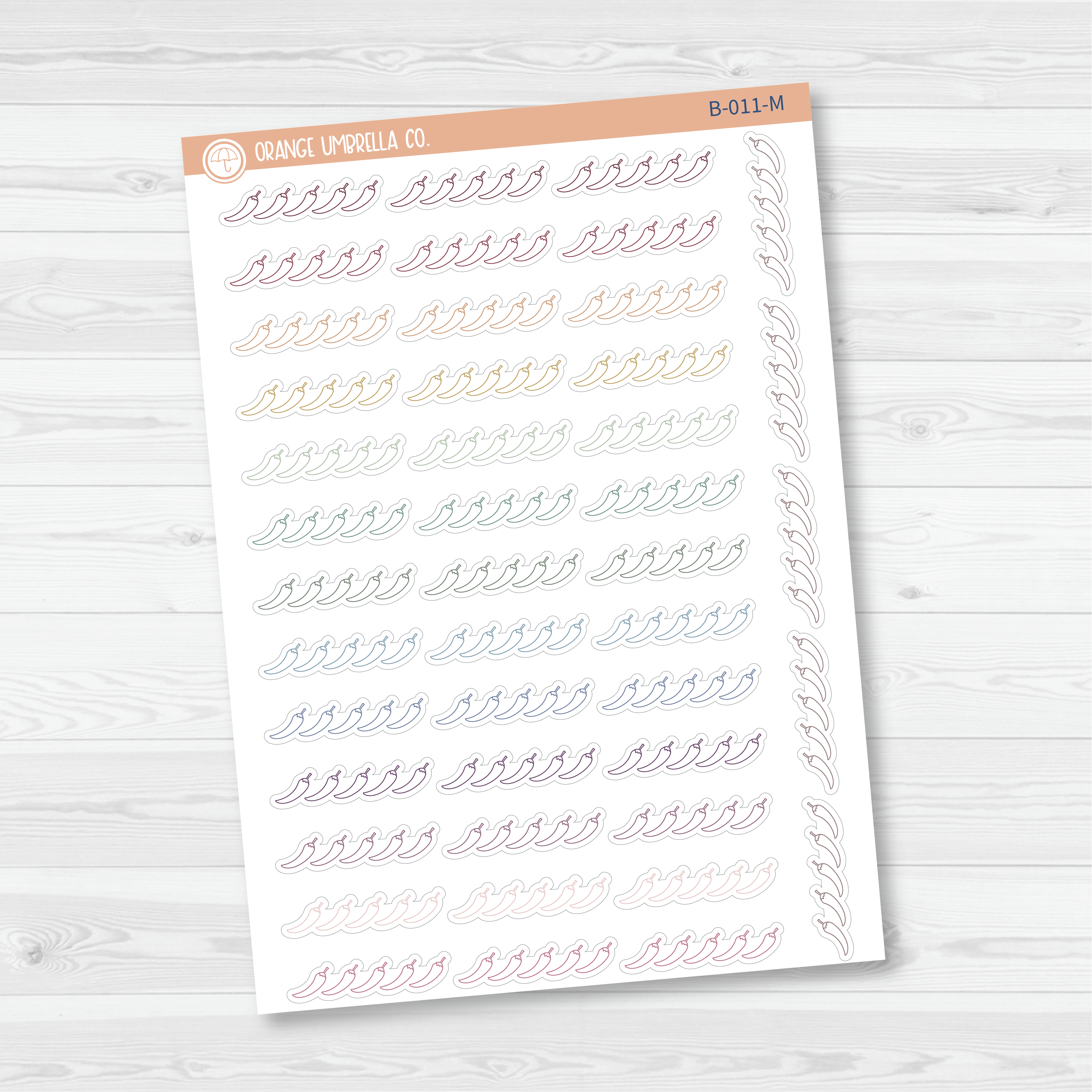 Spicy Rating - Romance and Book Icon Tracker Planner Stickers | B-011