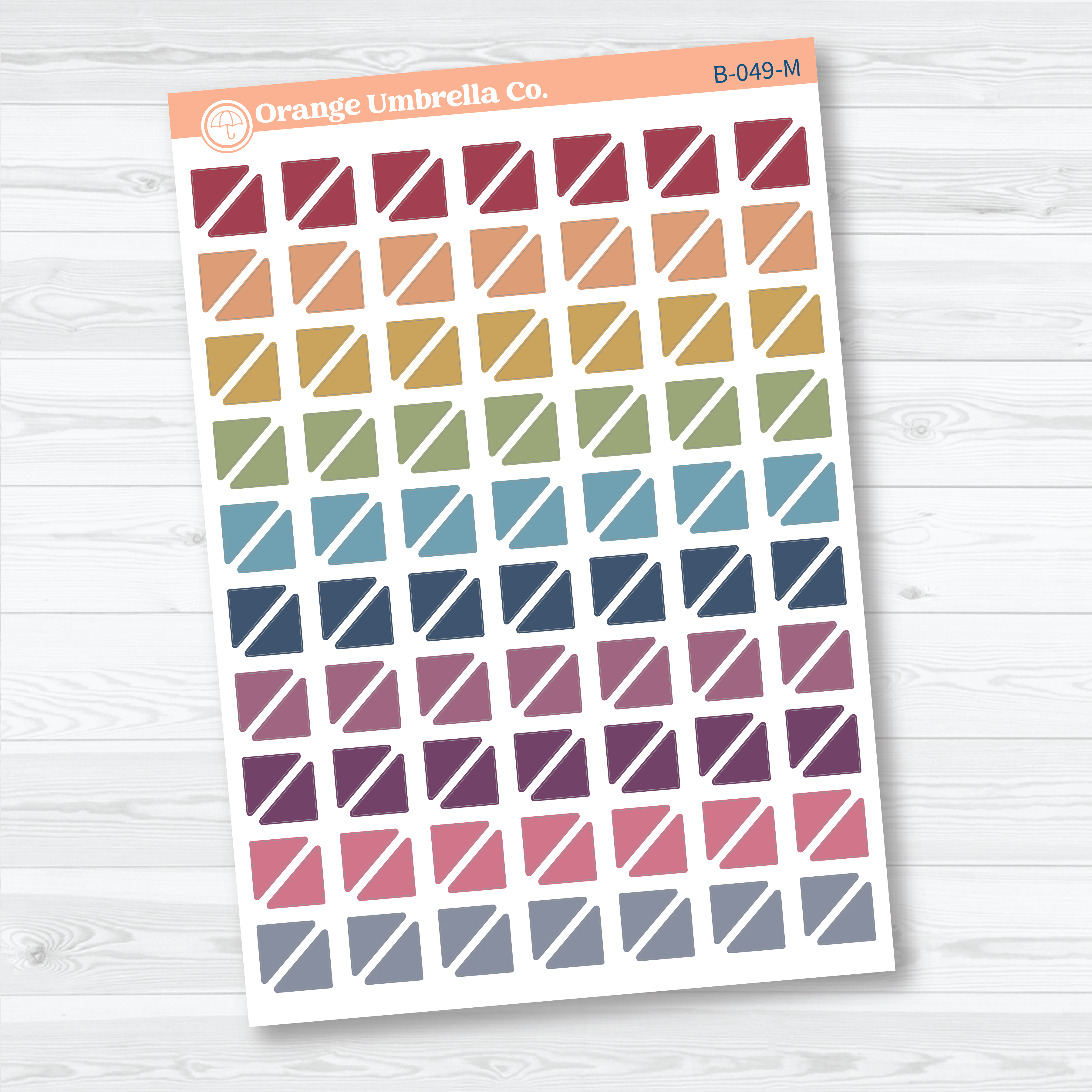 Blank Mini Corner Planner Stickers | Functional Planner Stickers | B-049