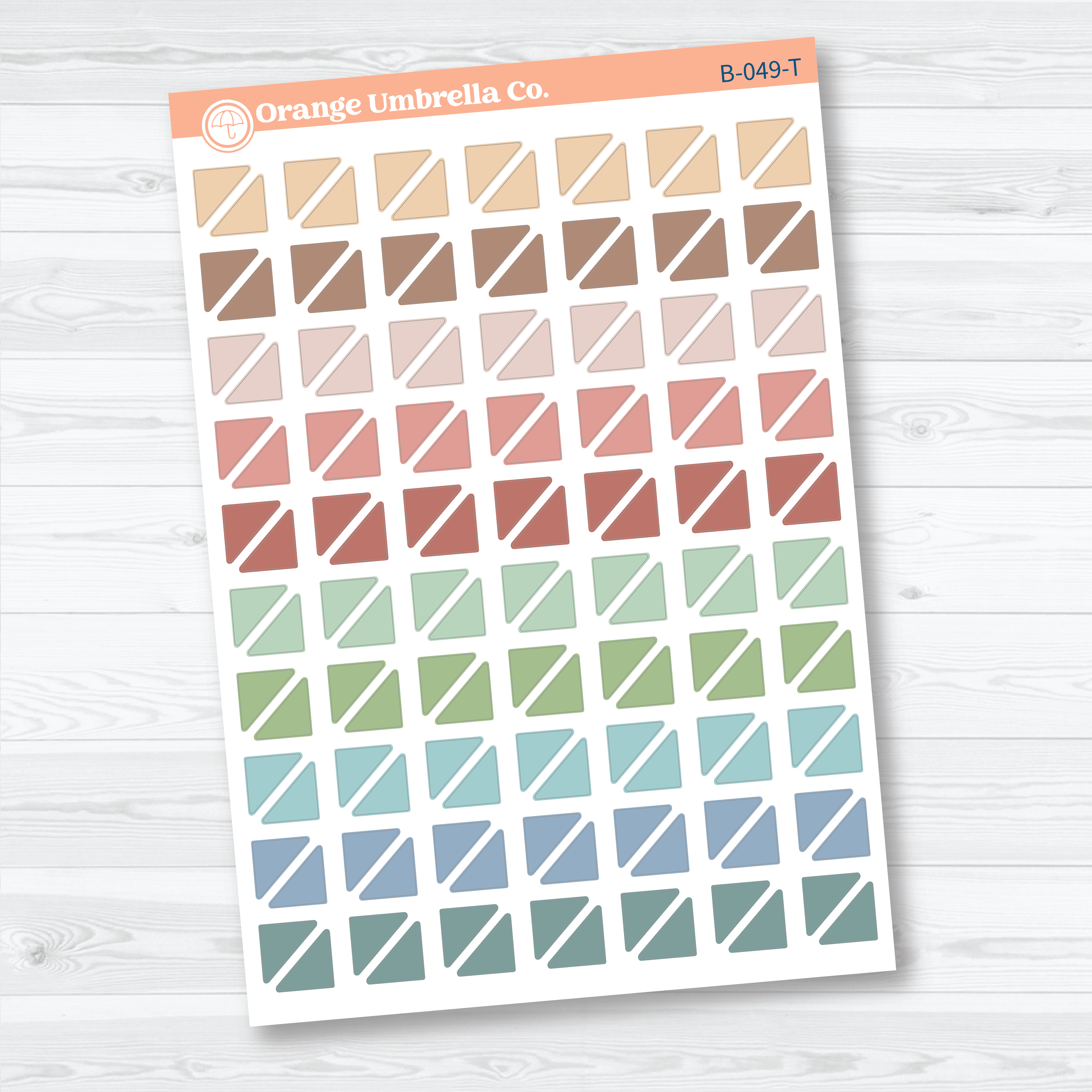 Blank Mini Corner Planner Stickers | Functional Planner Stickers | B-049