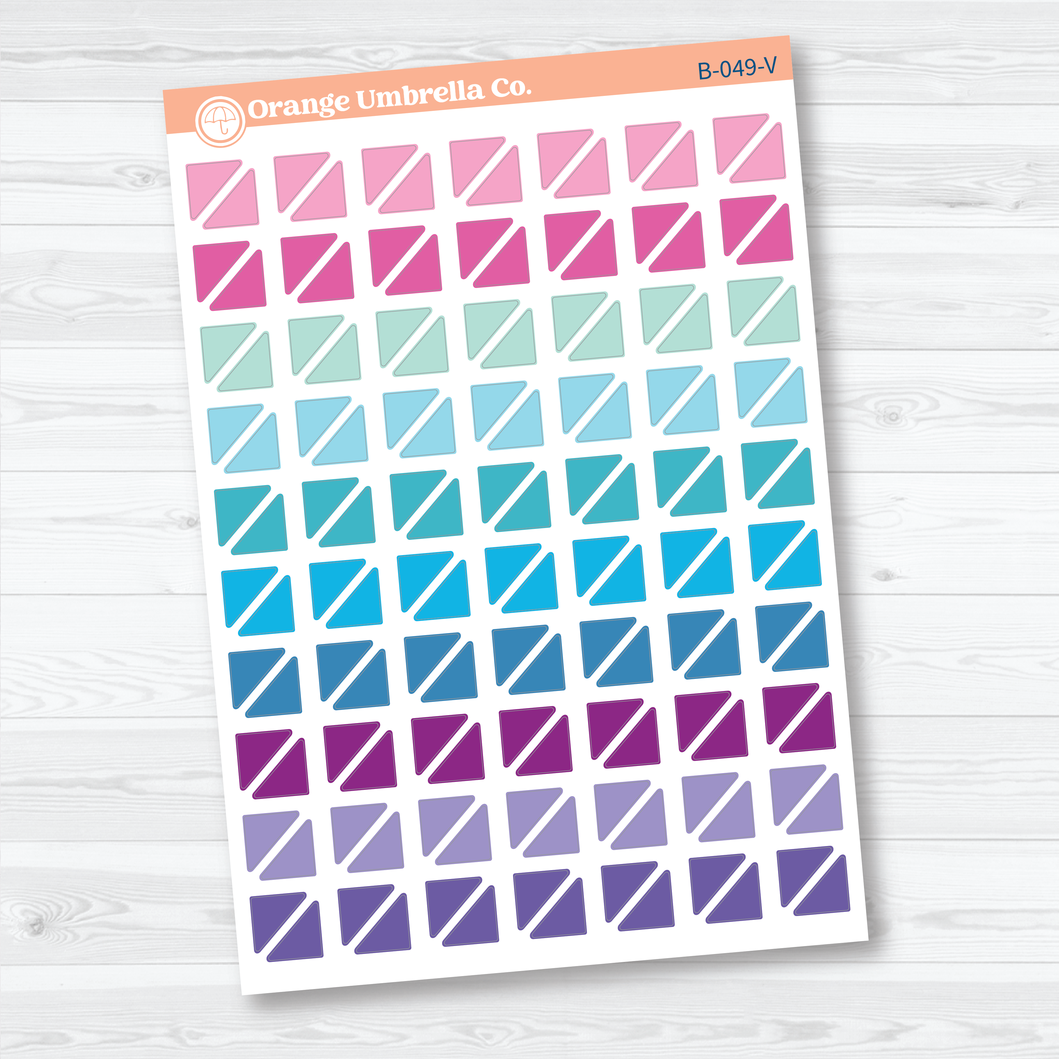 Blank Mini Corner Planner Stickers | Functional Planner Stickers | B-049