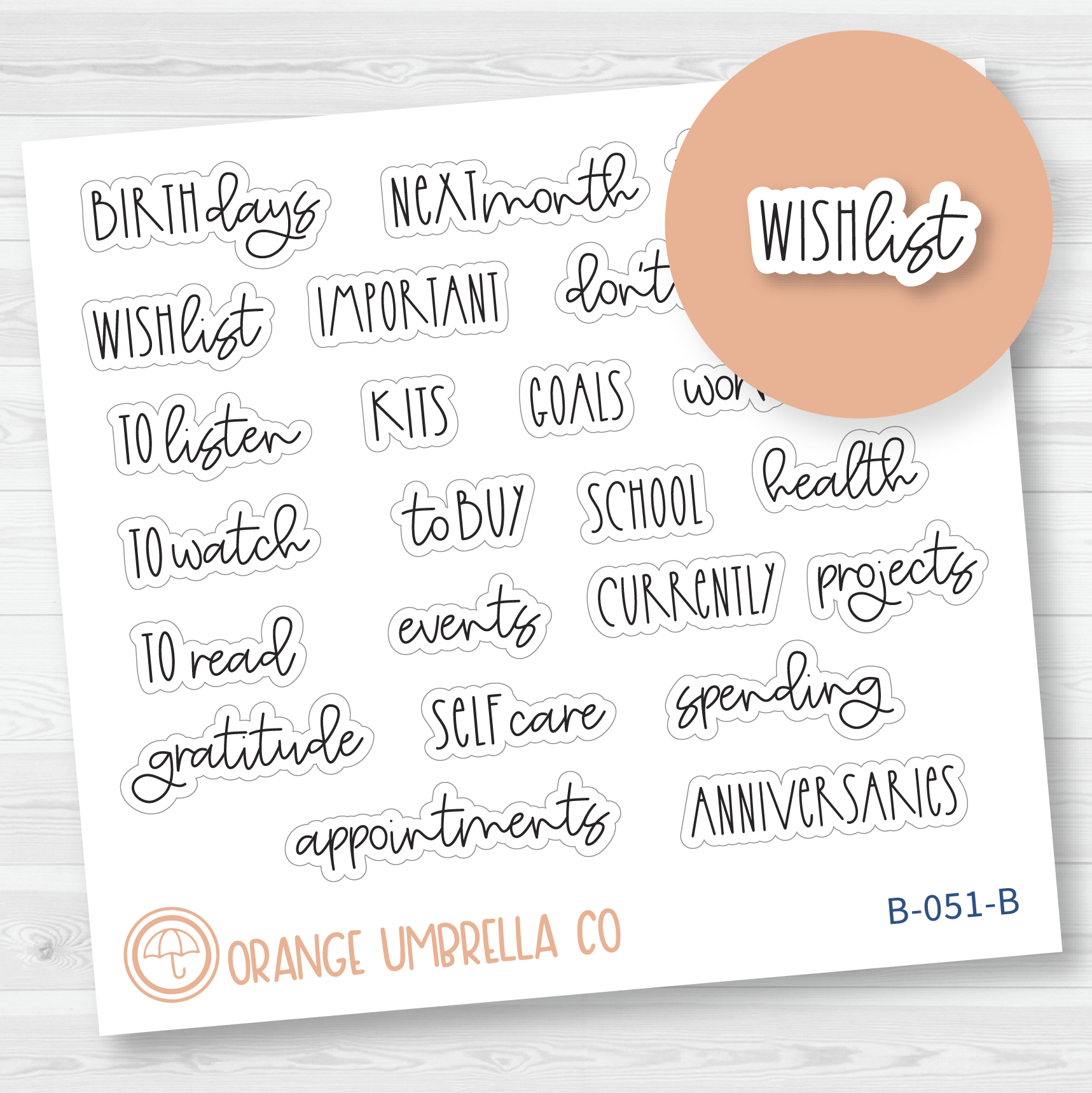 CLEARANCE | Dashboard Title Headers Script Planner Stickers | FC12 | B-051-B