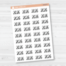 2026 Year Mini Script Planner Stickers | F2 | B-062