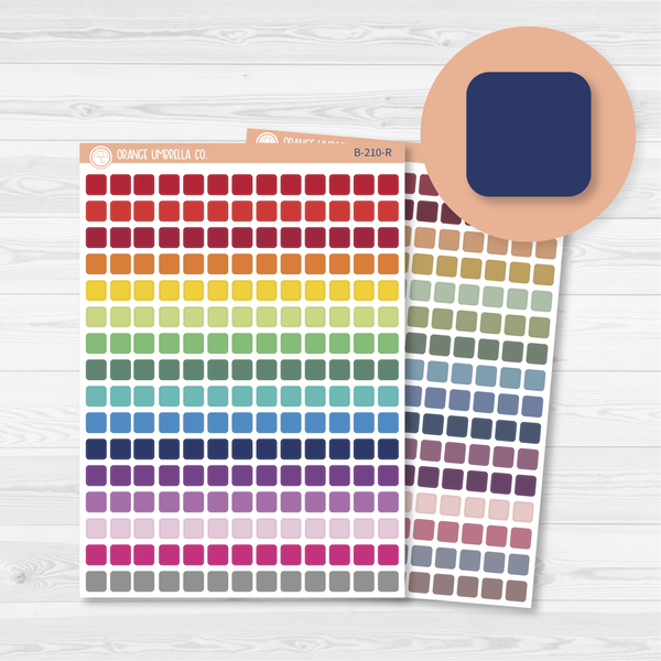 Square Dot - 7mm Planner Stickers | B-210 / 906-020-051L-WH