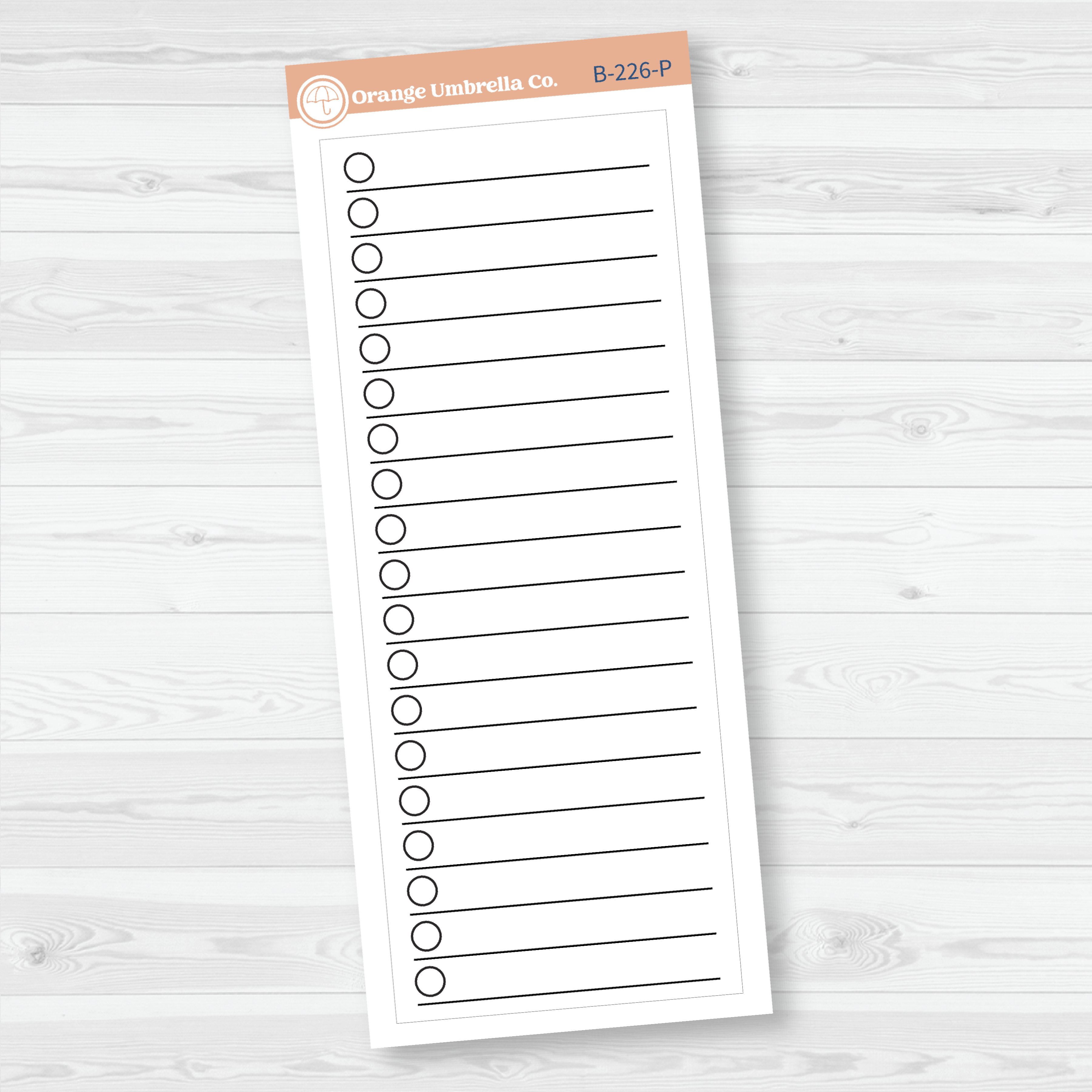 A5 EC Monthly | Right Side Priorities Sticker Covers Planner Stickers | B-226