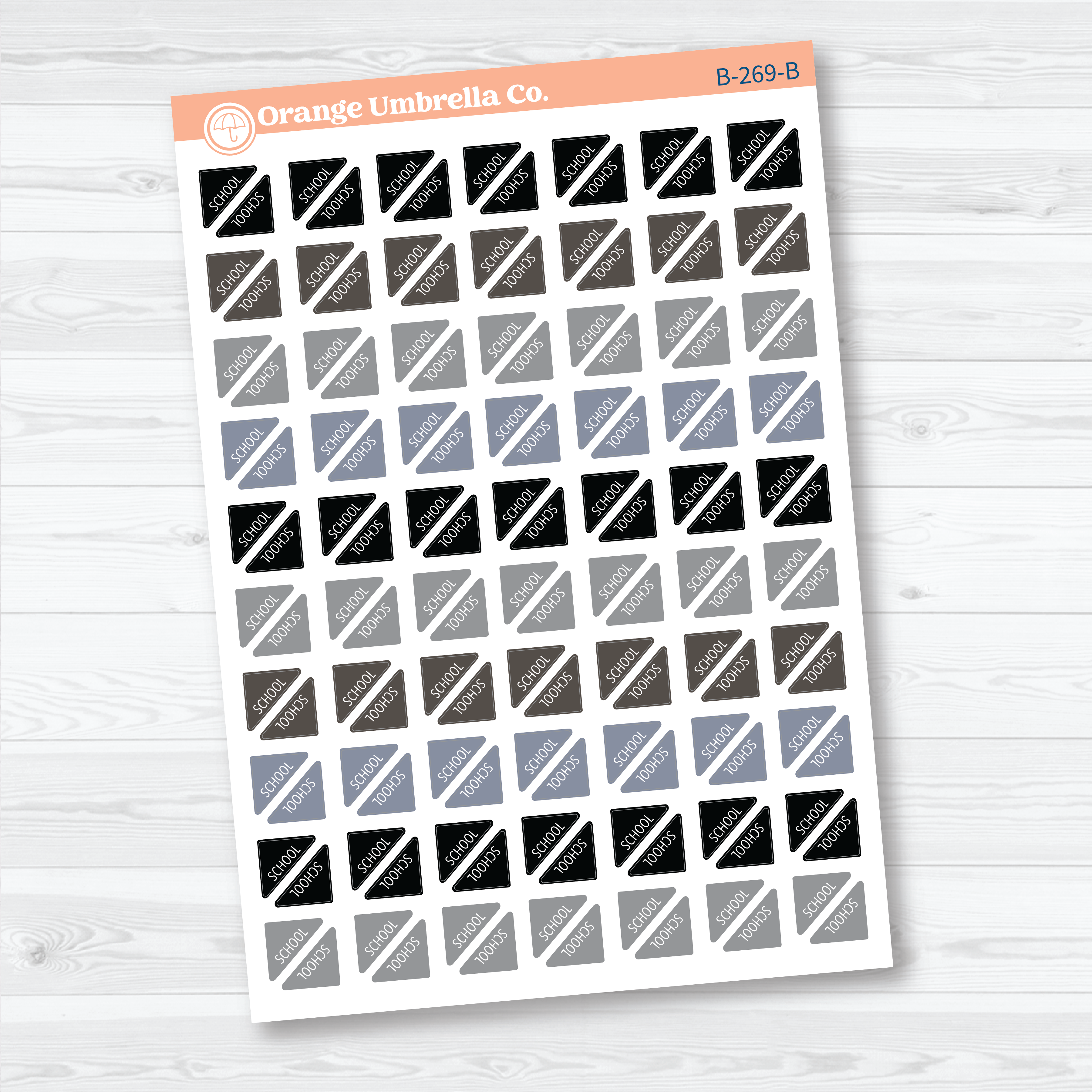 Mini School Corner Stickers | Planner Stickers | B-269