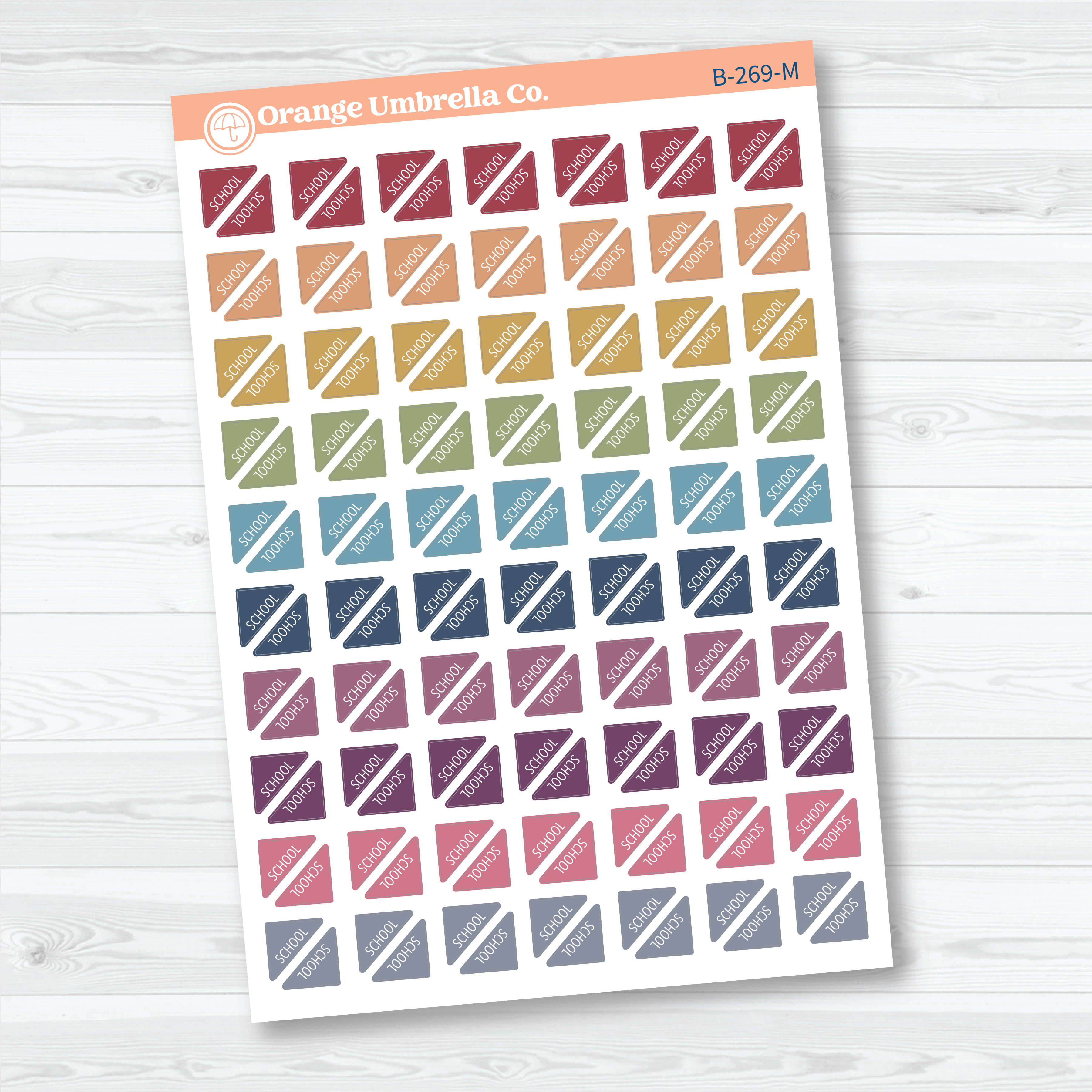 Mini School Corner Stickers | Planner Stickers | B-269