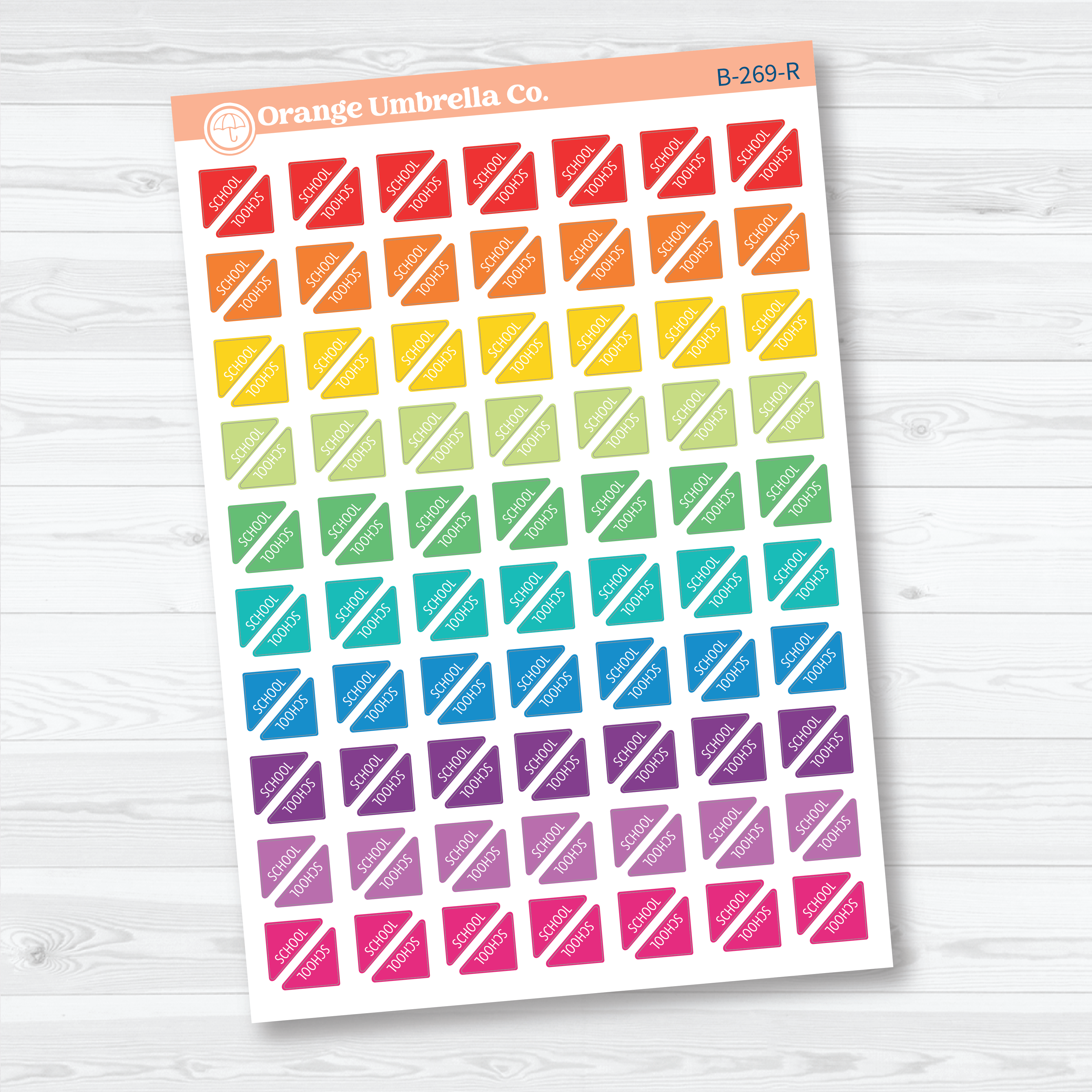 Mini School Corner Stickers | Planner Stickers | B-269