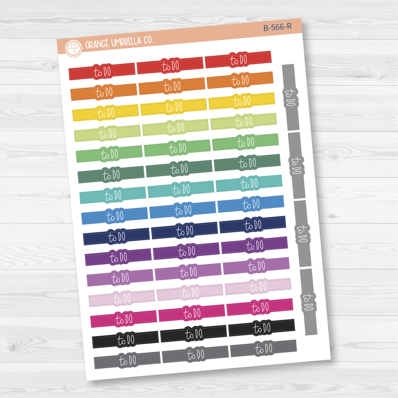 To Do Appointment Header Script - Hobonichi Cousin Planner Stickers | FC12 | B-566
