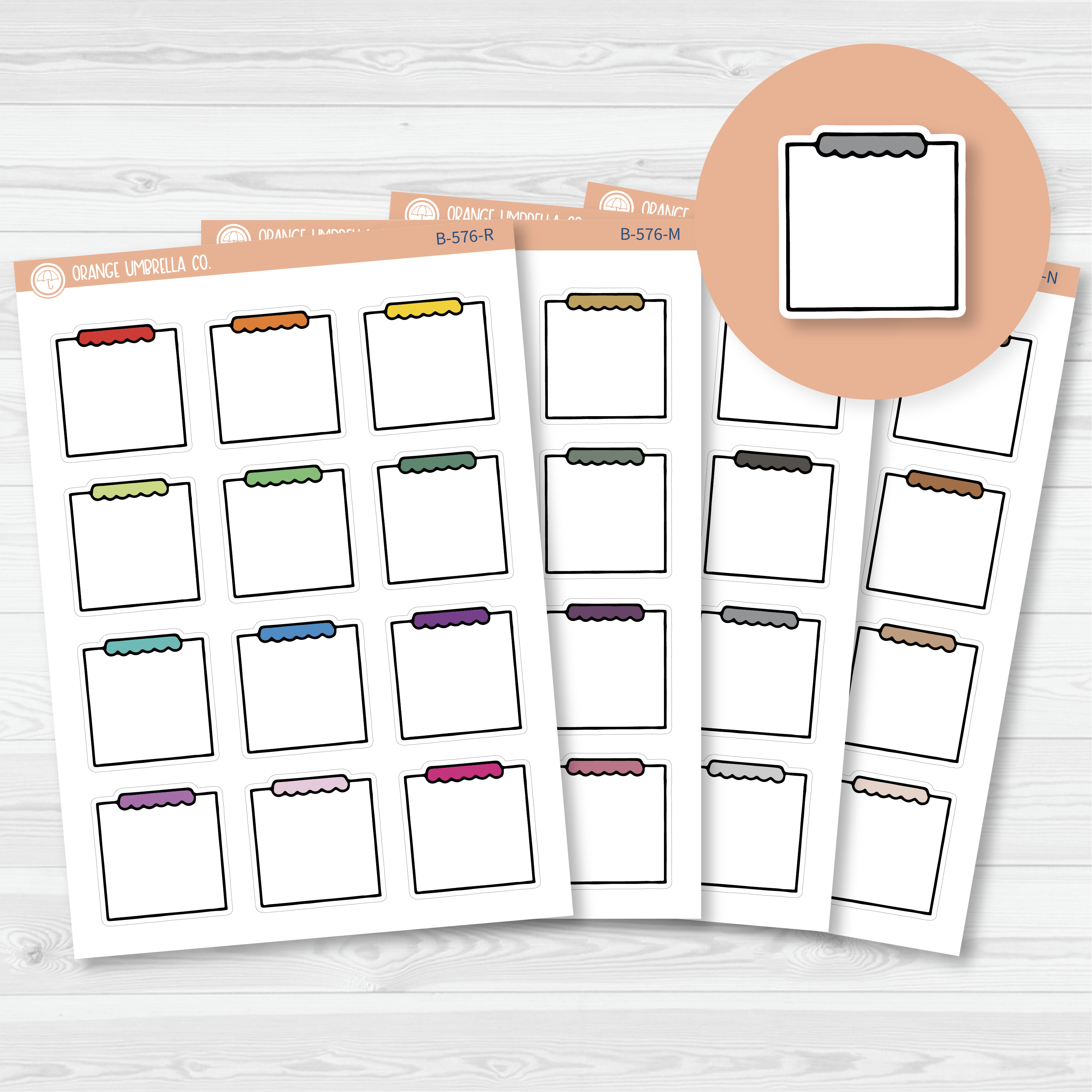 CLEARANCE | Note Label Planner Stickers | B-576