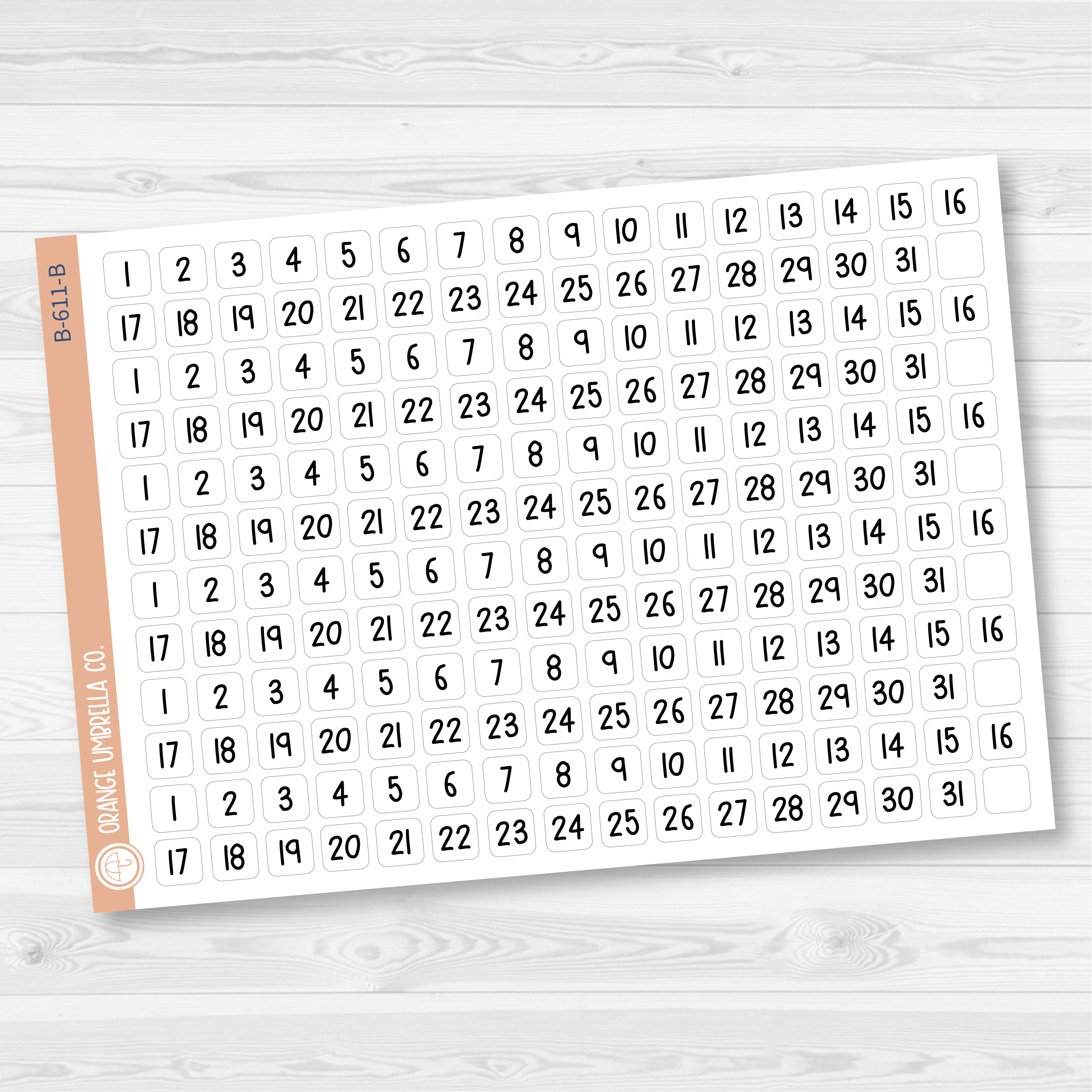 CLEARANCE | 6 Months of Date Dot Covers Planner Stickers | FSP | B-611-B-612