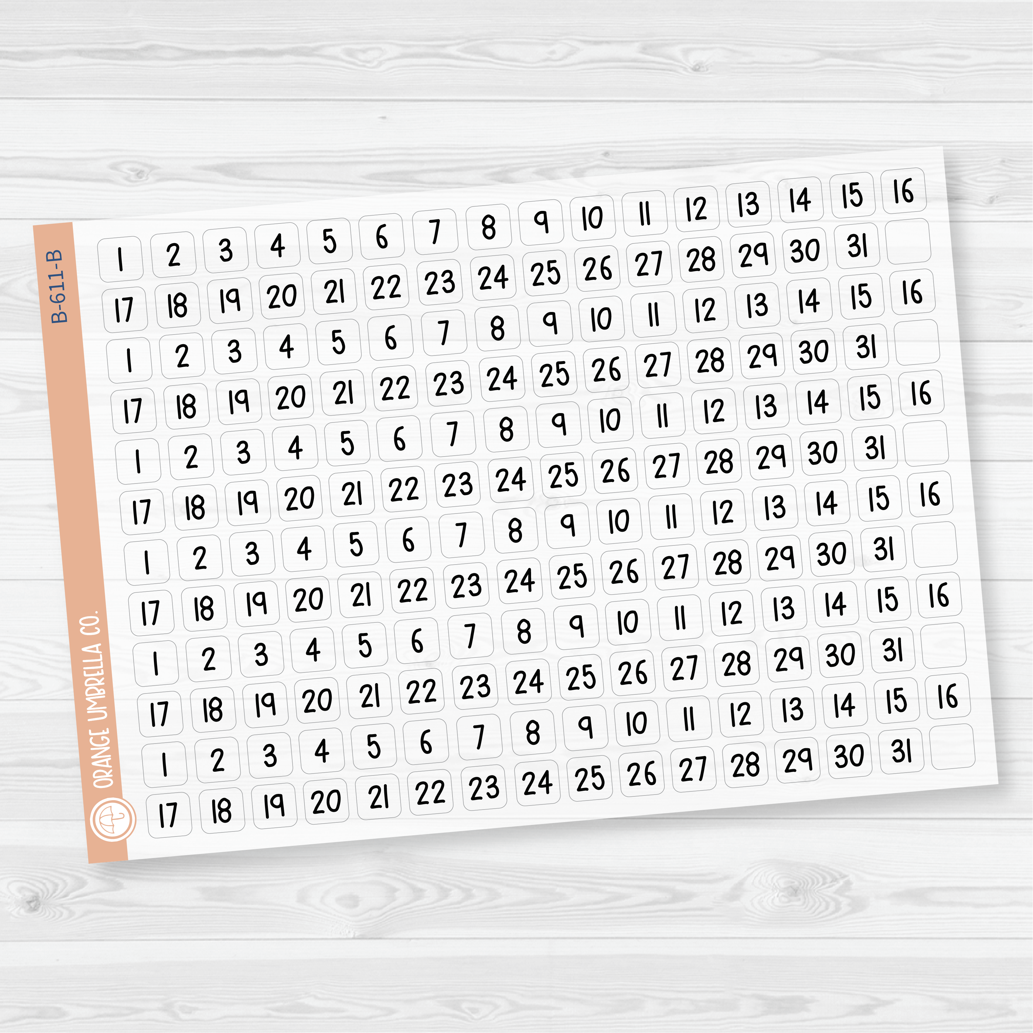 CLEARANCE | 6 Months of Date Dot Covers Planner Stickers | FSP | B-611-B-612