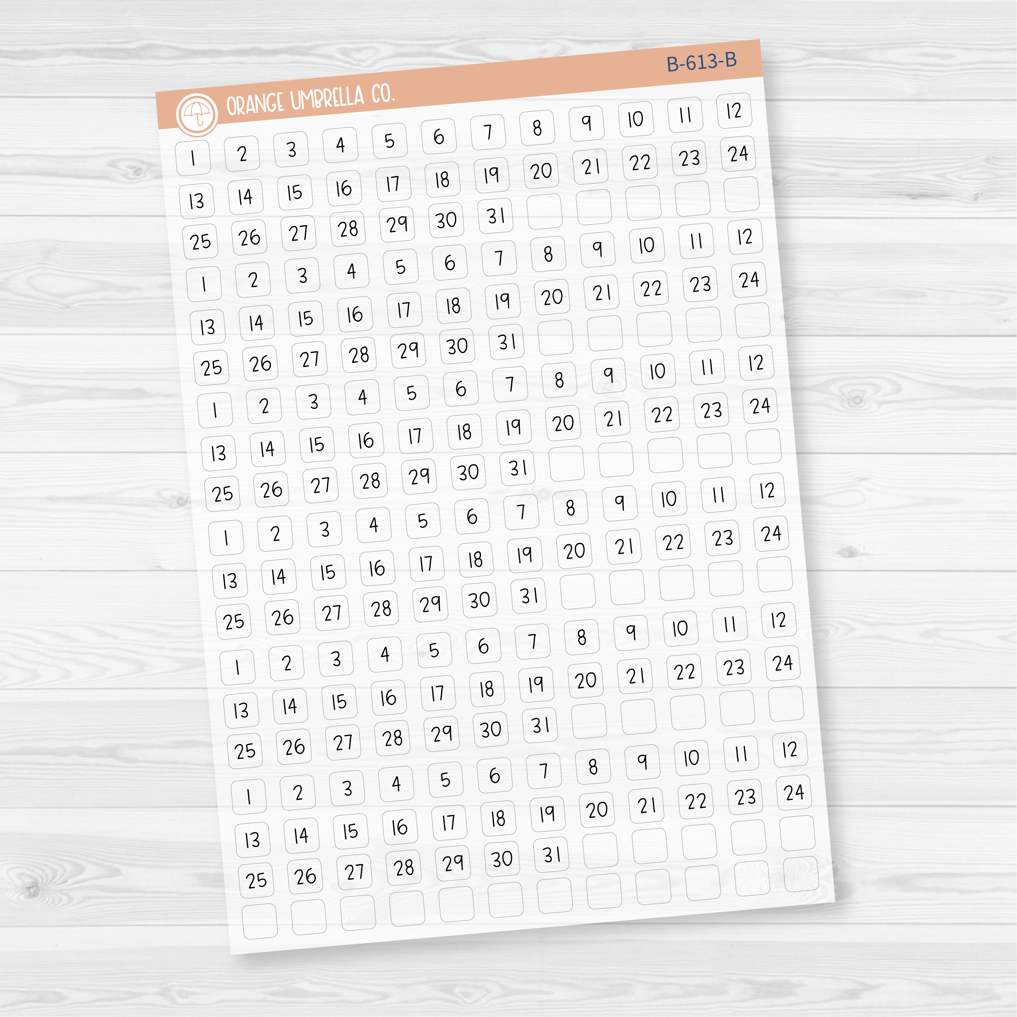 Mini Date Dot Covers Planner Stickers | Monthly Date Covers | JF | B-613-B-614
