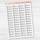 Oil Change Script Planner Stickers | F2 |  E-108