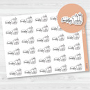 Do The Laundry Icon Script Planner Stickers | FC10 | E-132