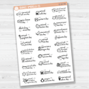 January Wacky Holidays Script Planner Stickers | F16 | E-217