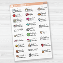 February Wacky Holidays Script Planner Stickers | F16 | E-219