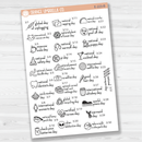 March Wacky Holidays Script Planner Stickers | F16 | E-223