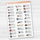 May Wacky Holidays Script Planner Stickers | F16 | E-227