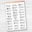 November Wacky Holidays Script Planner Stickers | F16 | E-239