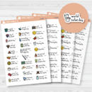 November Wacky Holidays Mini Script Planner Stickers | F16 | E-240