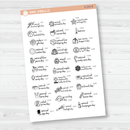 December Wacky Holidays Mini Script Planner Stickers | F16 | E-242