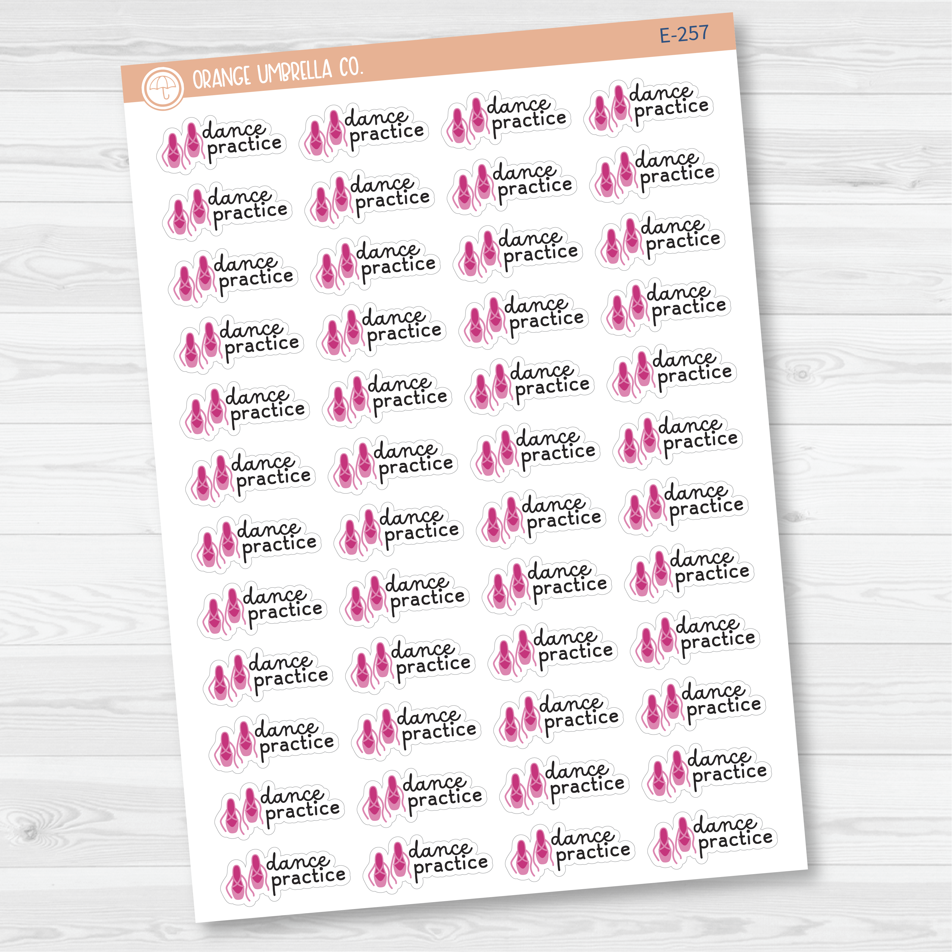Dance Practice Event Shoes Icon Planner Stickers | F16 | E-257