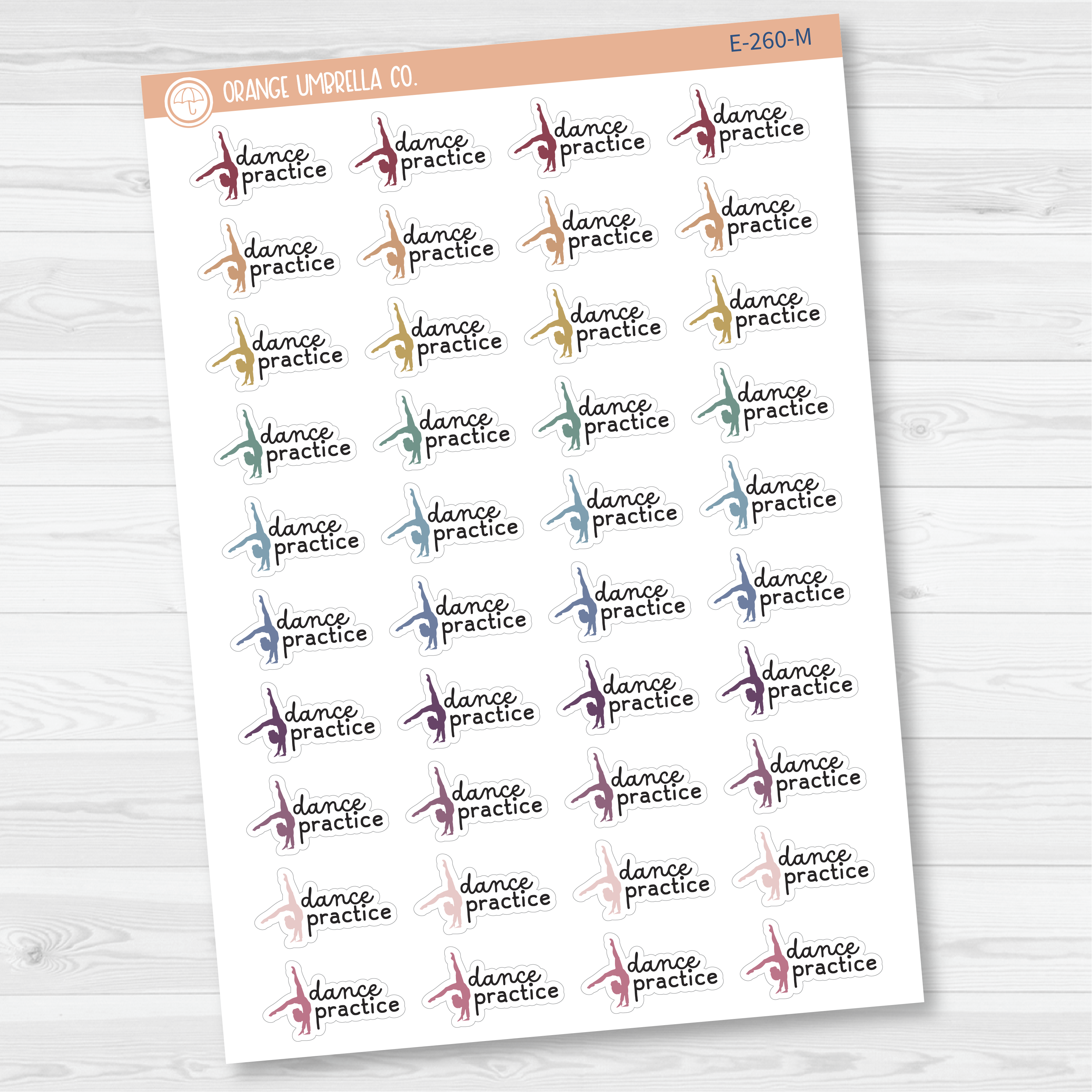 Dance Practice Event Girl Icon Planner Stickers | F16 | E-260