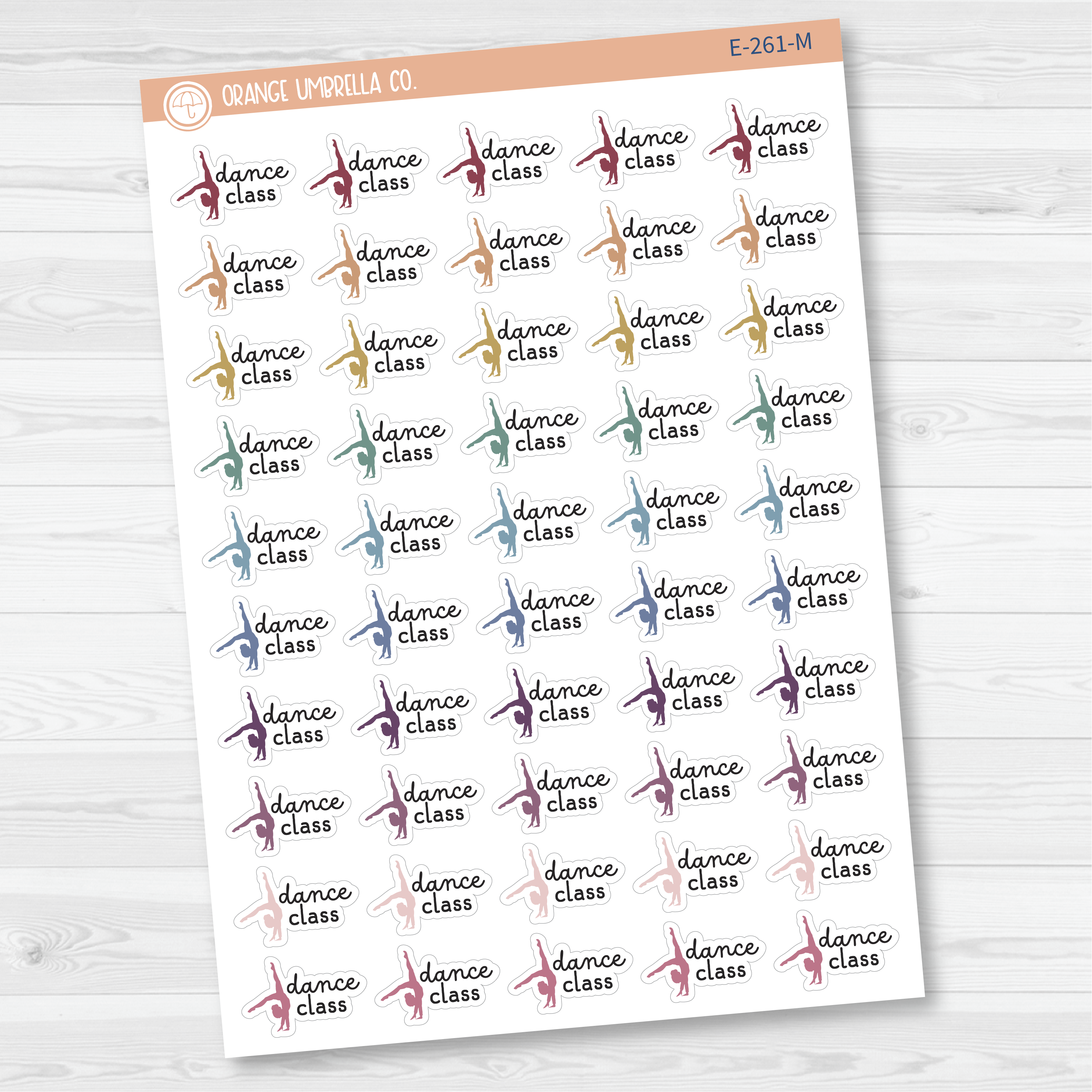 Dance Class Event Girl Icon Planner Stickers | F16 | E-261