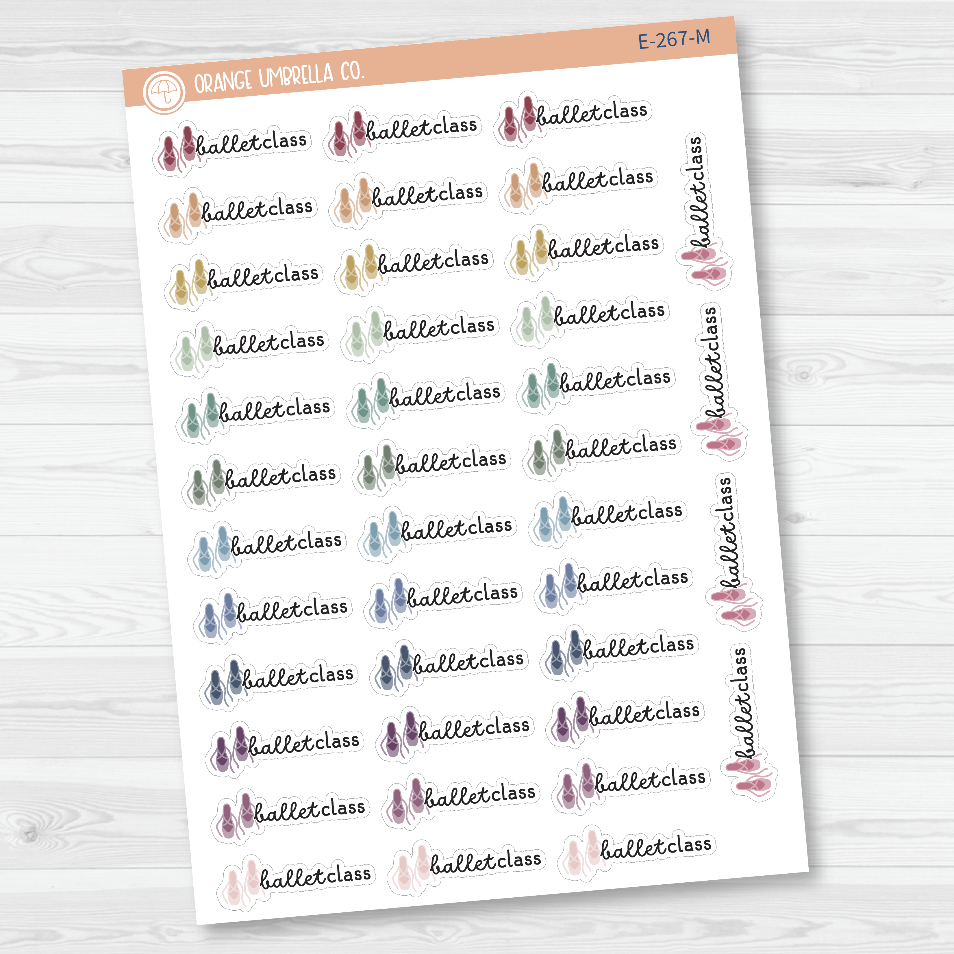 Ballet Class Event Shoes Icon Planner Stickers | F16 | E-267