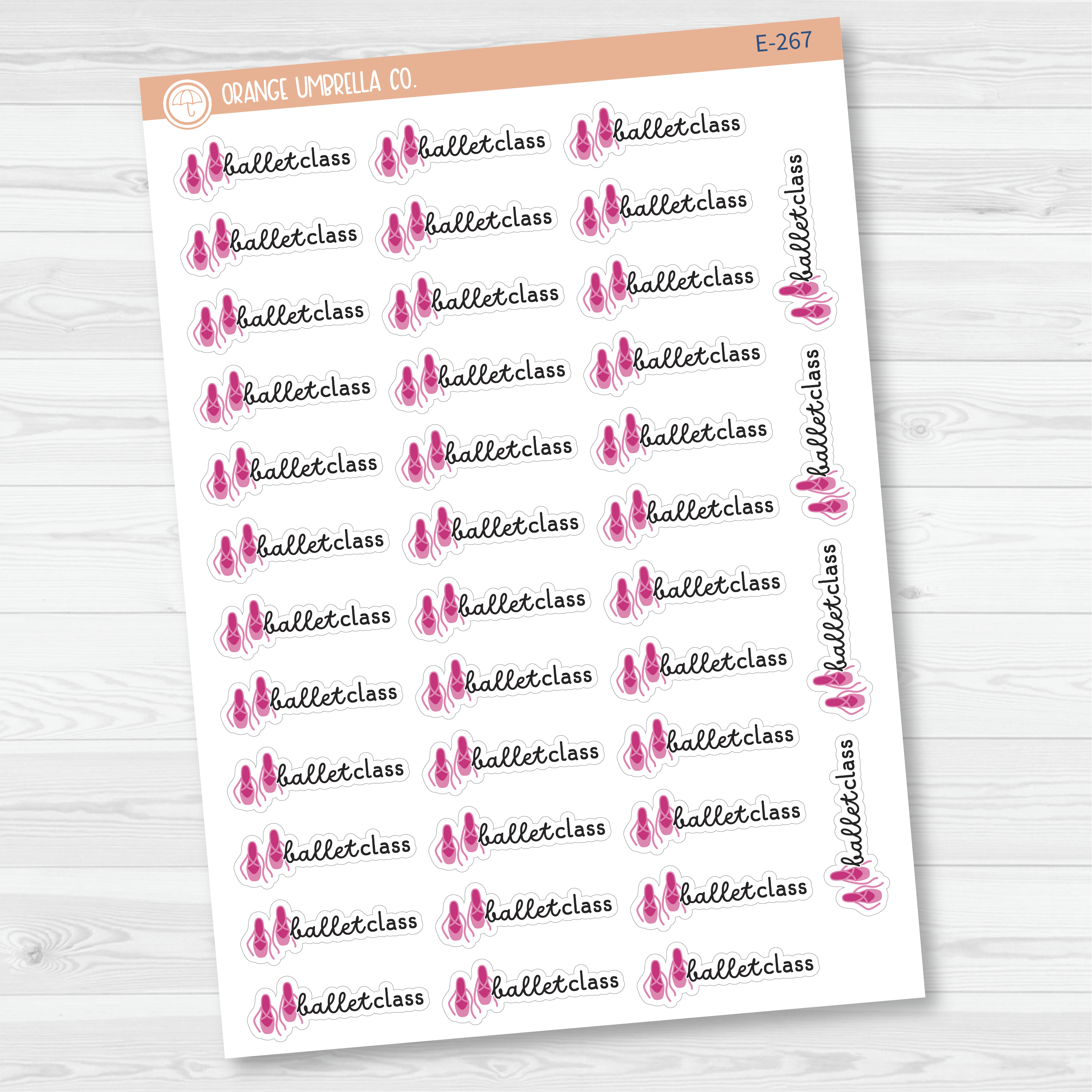 Ballet Class Event Shoes Icon Planner Stickers | F16 | E-267
