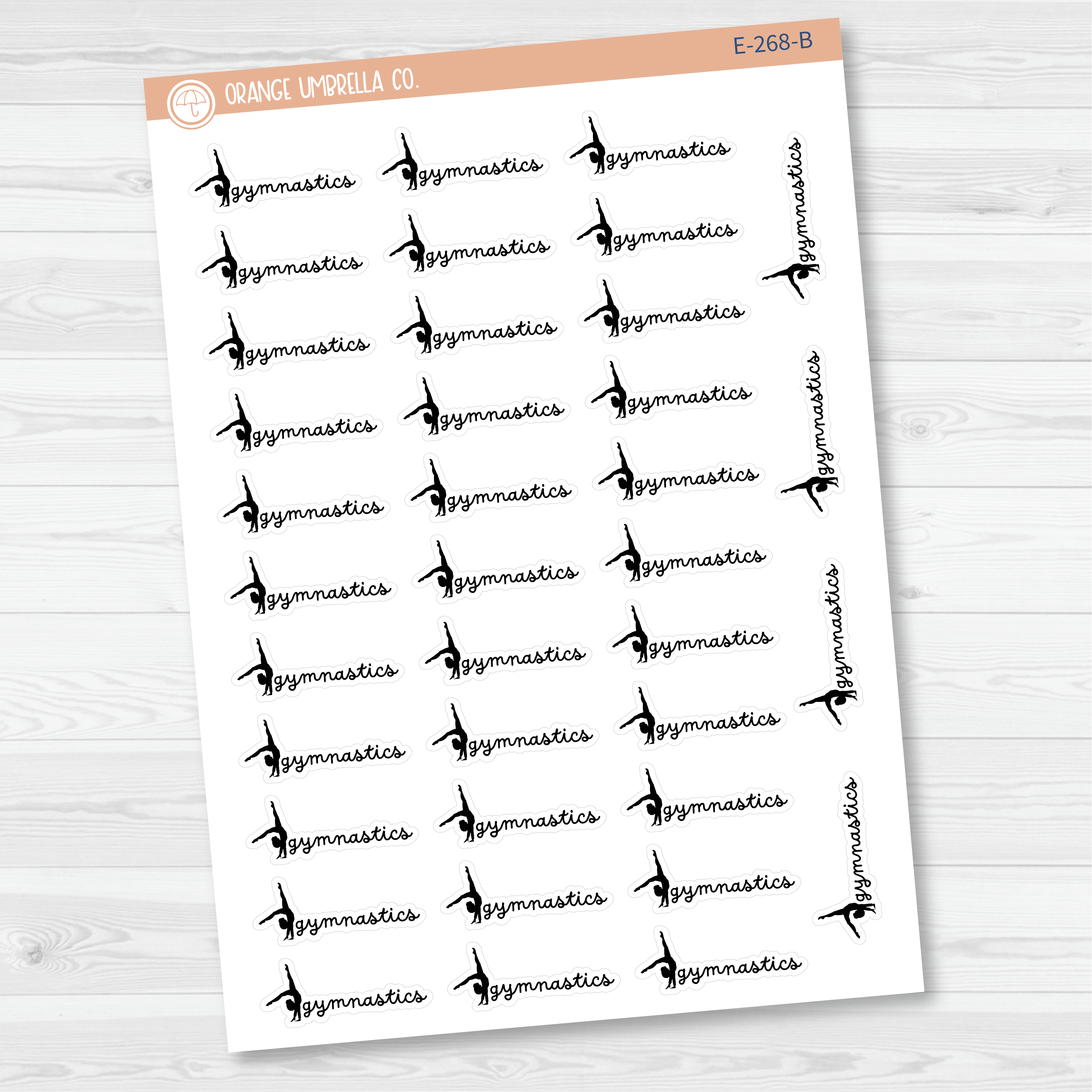 Gymnastics Icon Event Script Planner Stickers | F16 | E-268