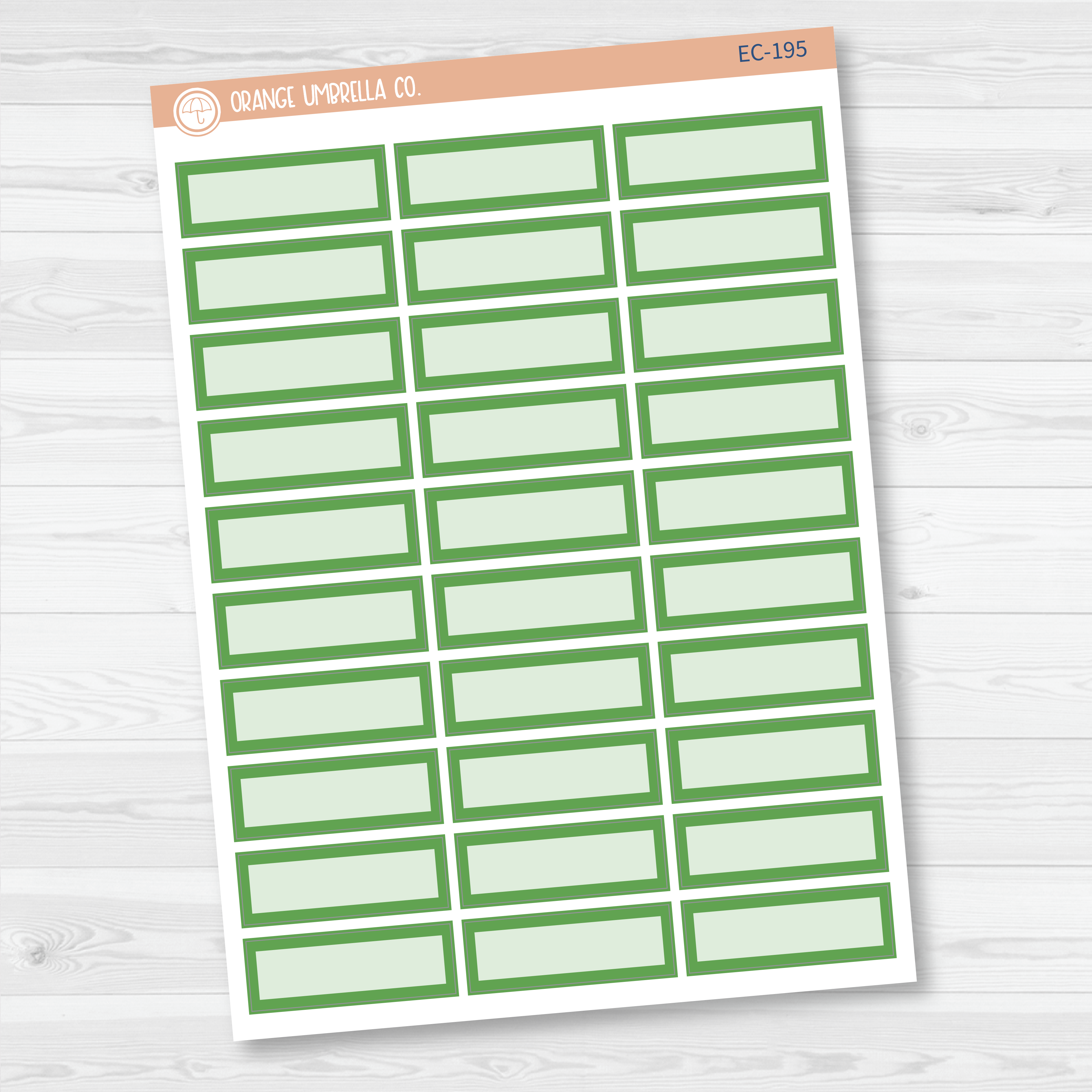 CLEARANCE | Basic Quarter Box Label Planner Stickers | for Erin Condren Evolve Palette | EC-059-064