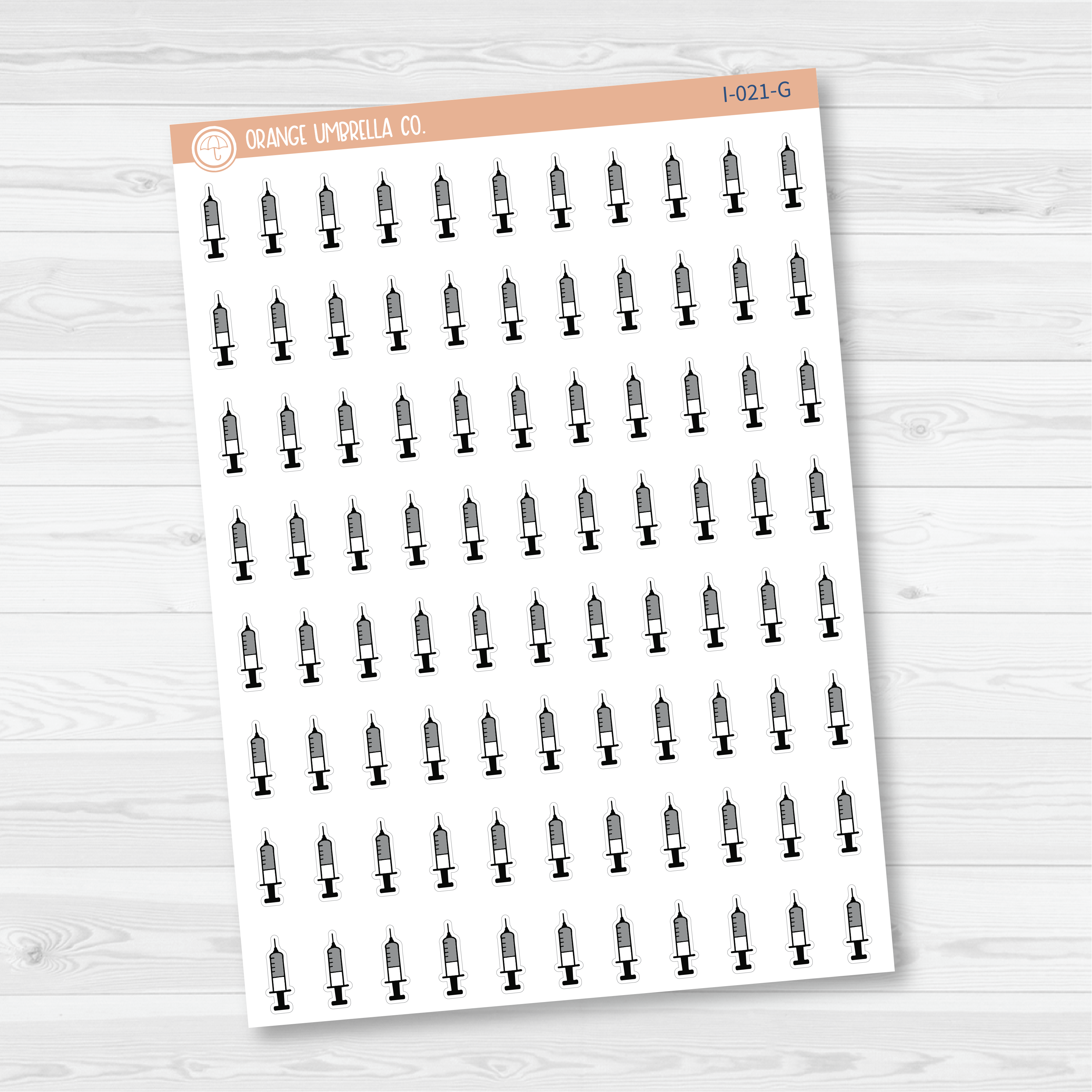 Syringe Icon Planner Stickers | I-021