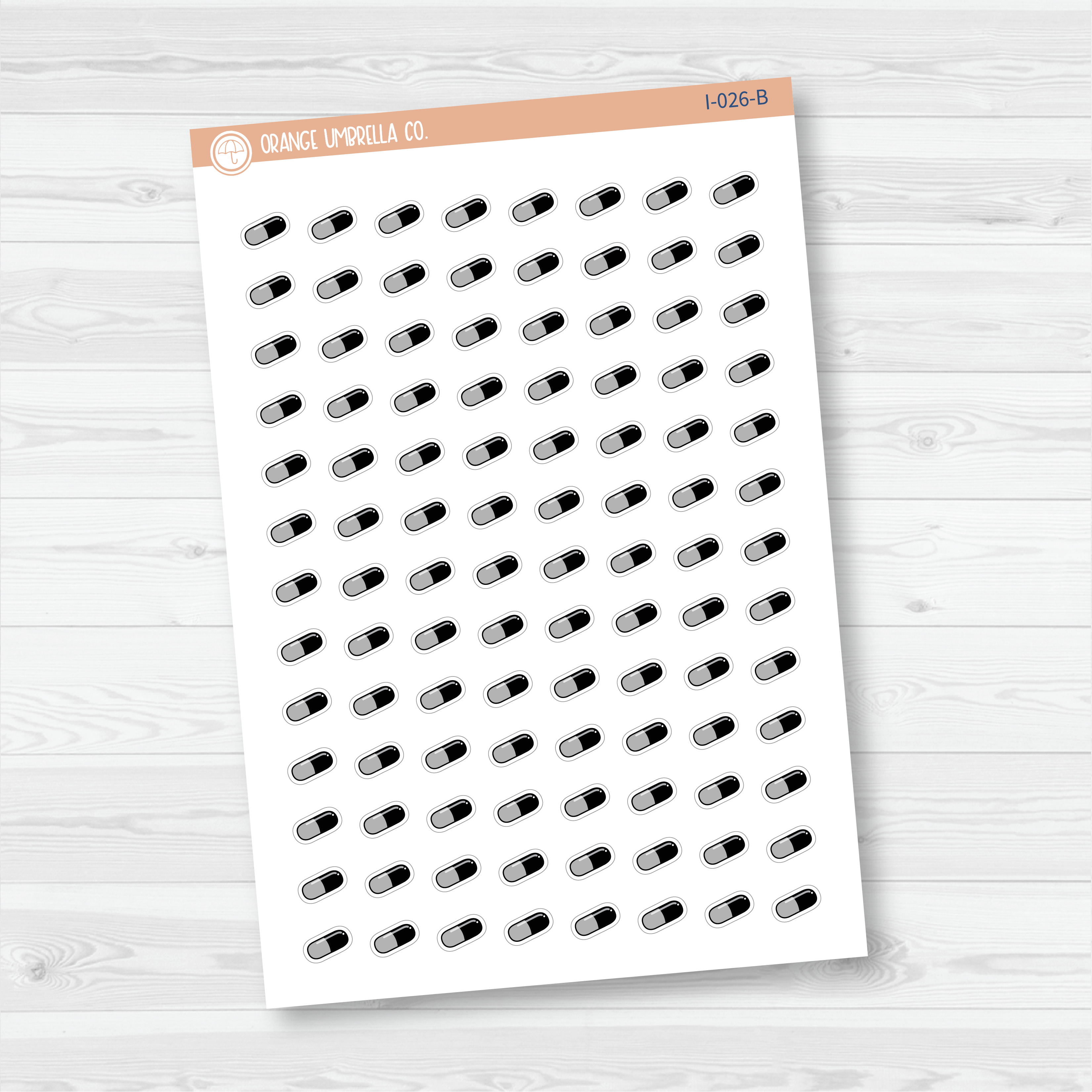 Pill Icon Planner Stickers | I-026