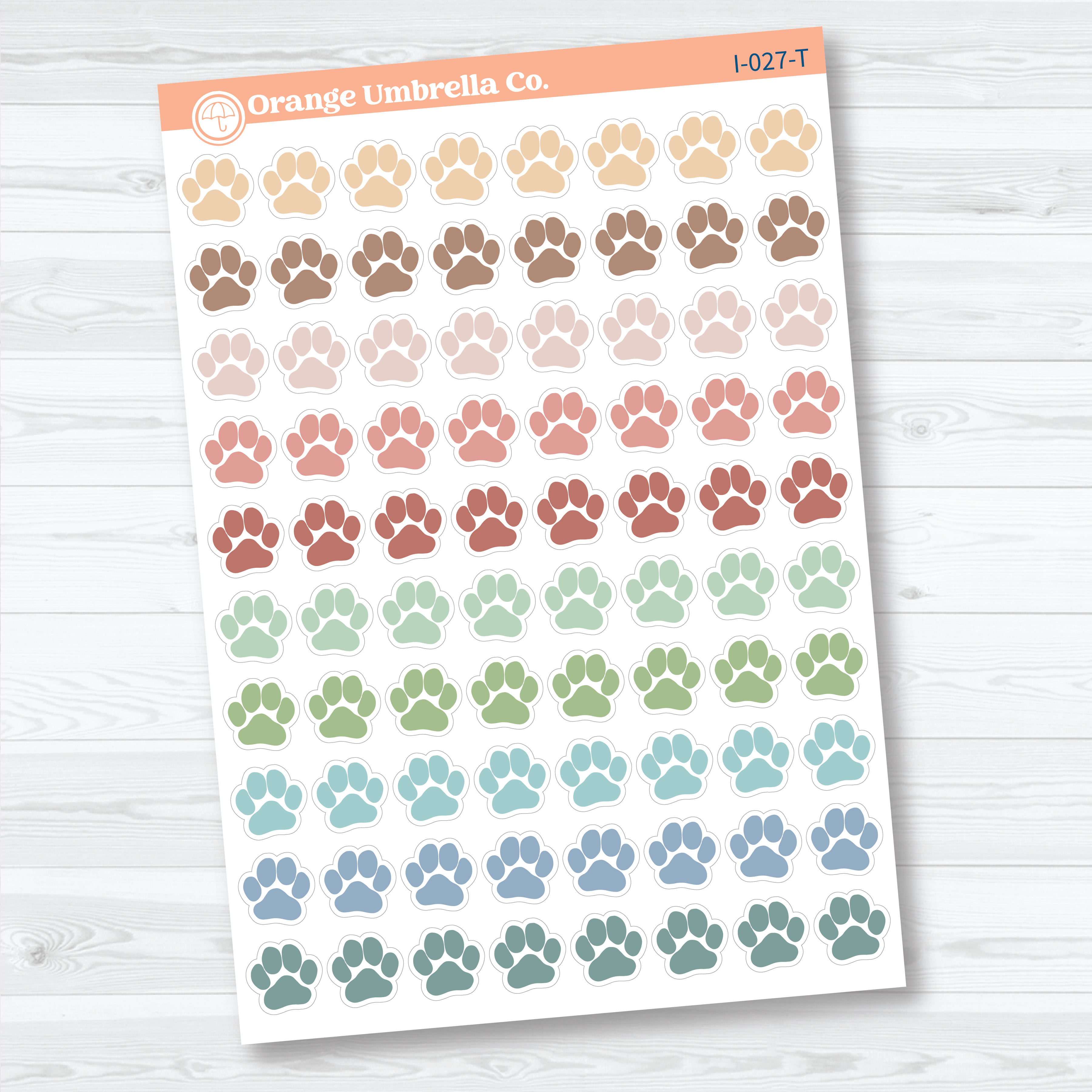 Paw Print - Small Icon Planner Stickers | I-027