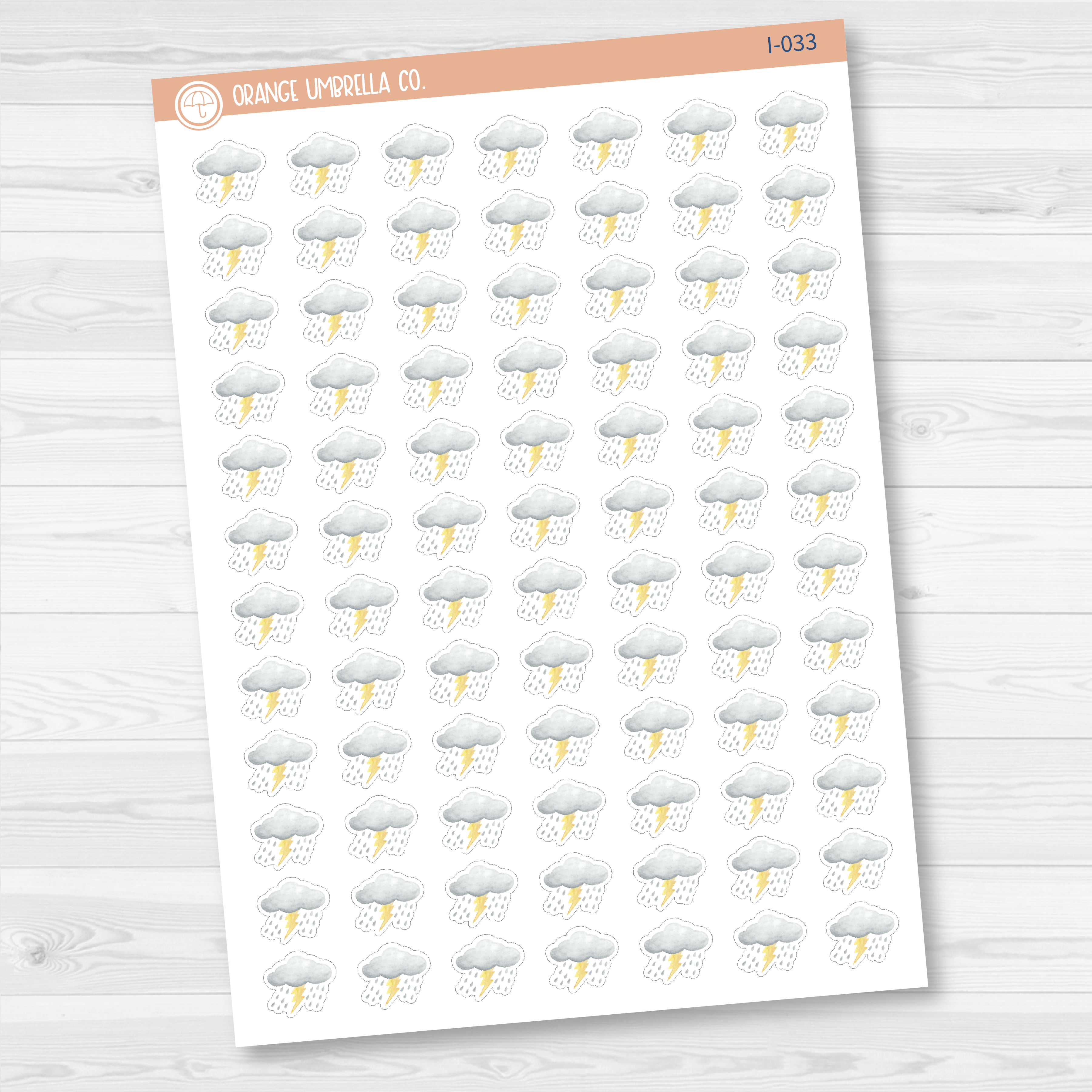 Weather Icon Planner Stickers | I-028 - I-035