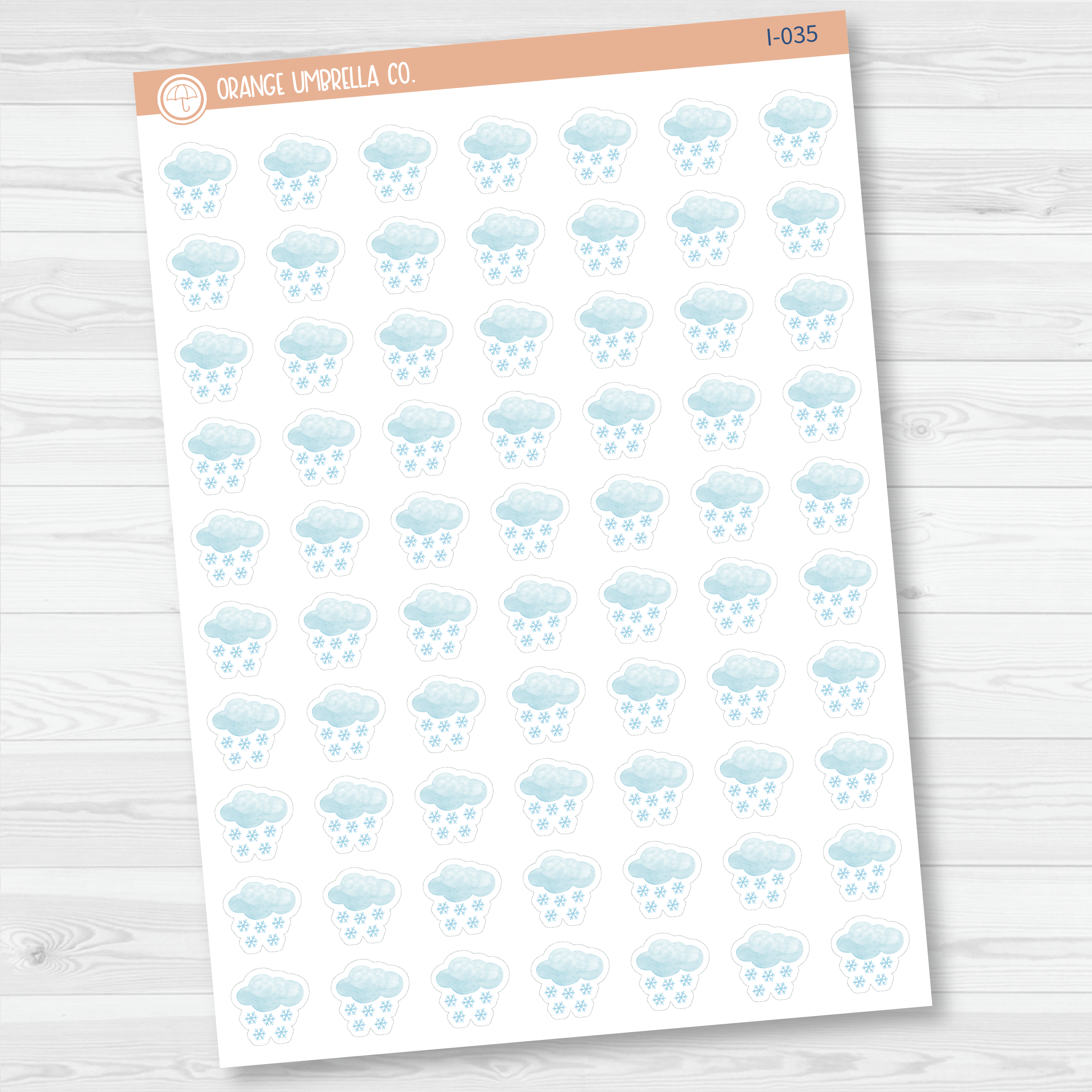 Weather Icon Planner Stickers | I-028 - I-035