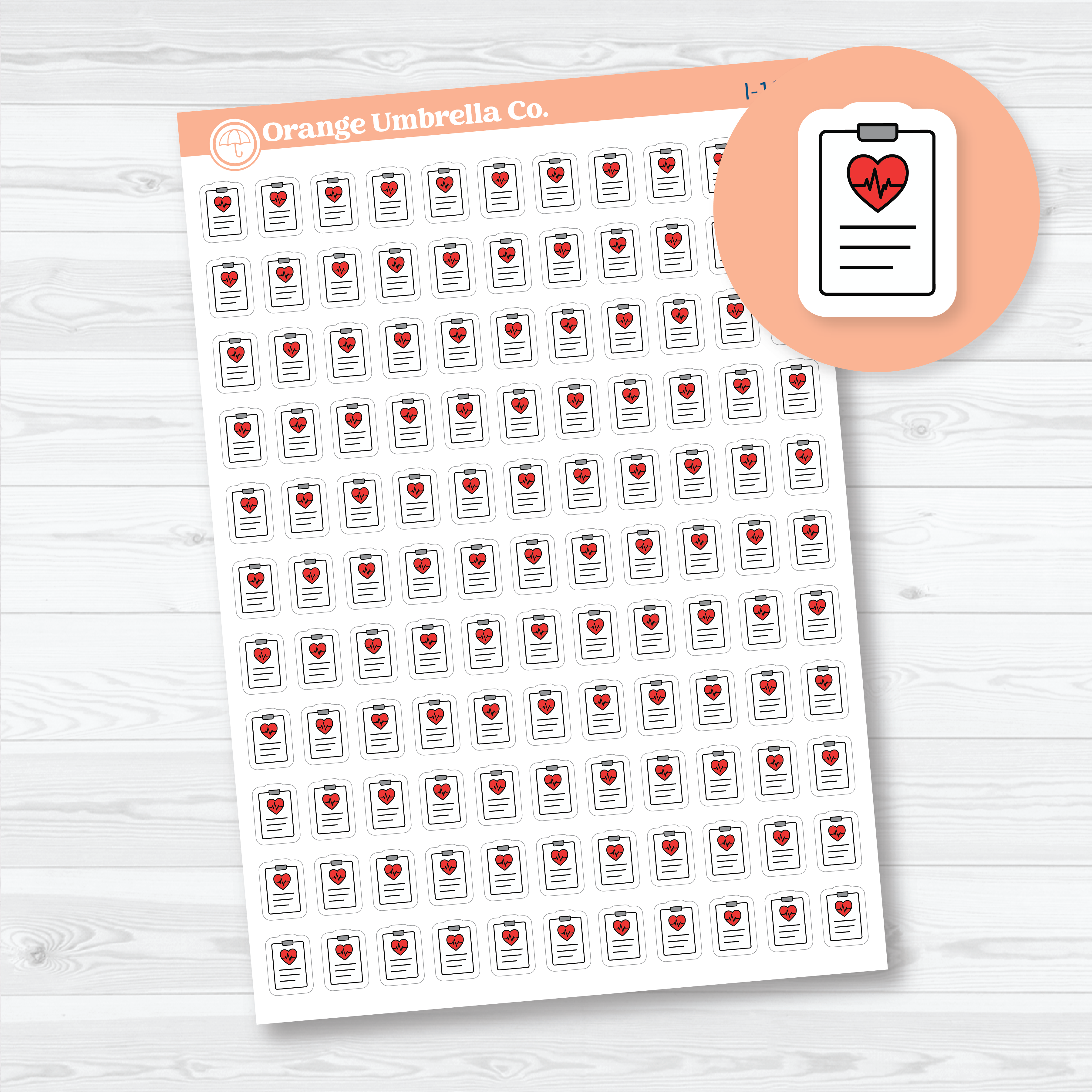 Dr. Appointment Test Results Medical Notes Micro Icons | Medical Planner Stickers | I-107