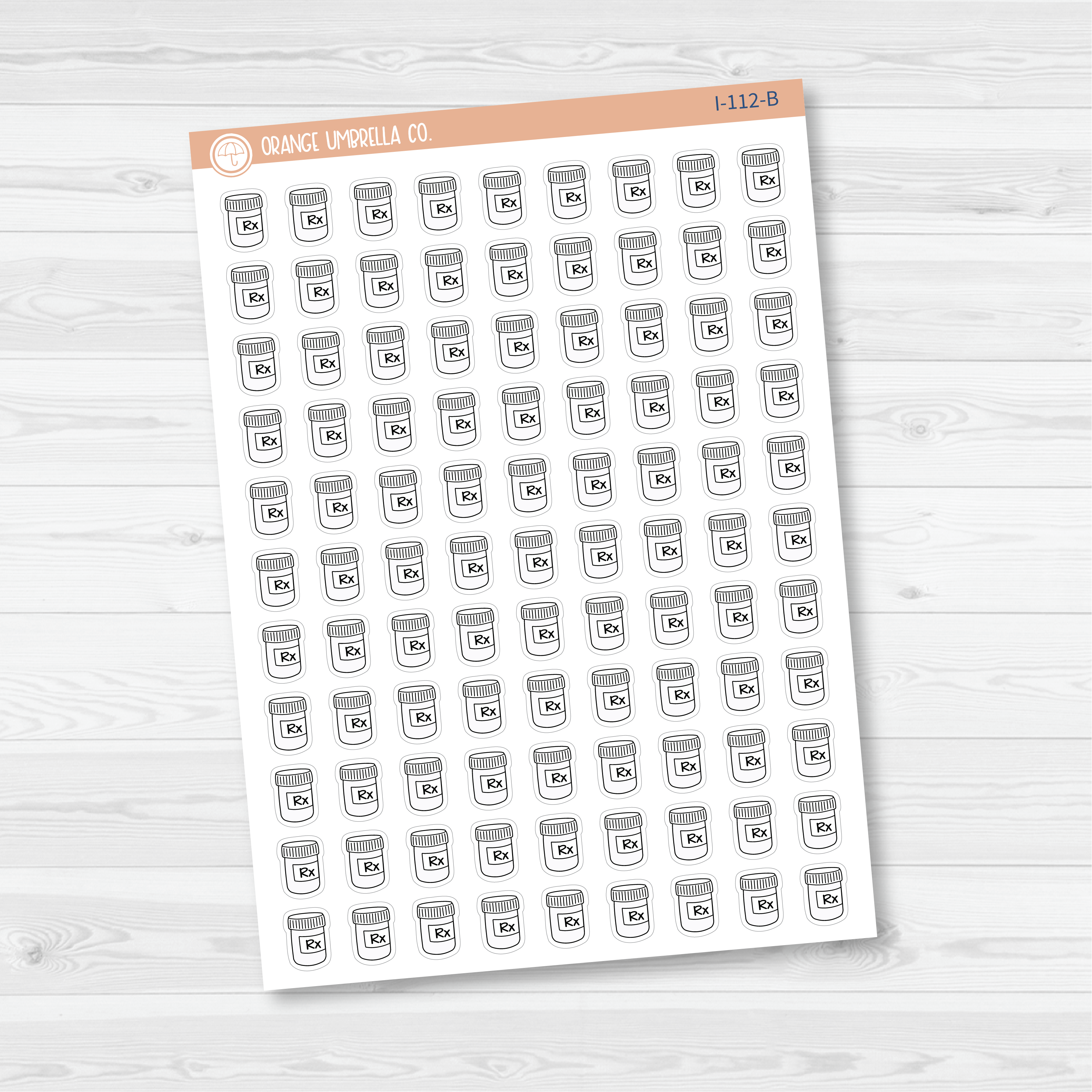 Rx Icon Planner Stickers | I-112