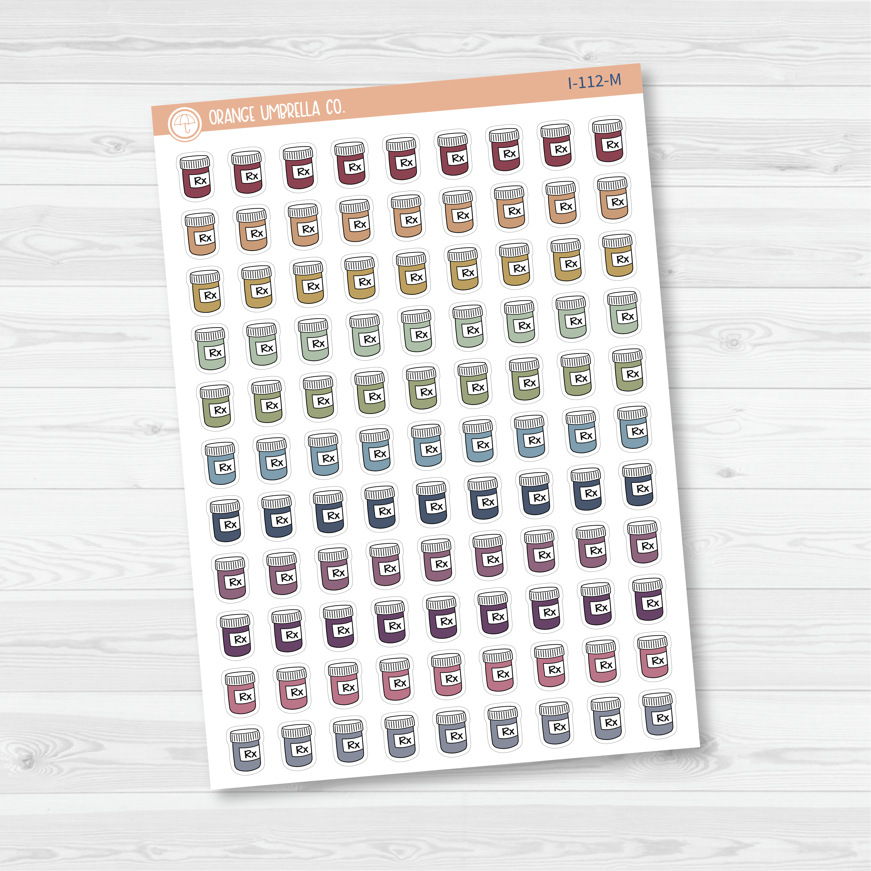 Rx Icon Planner Stickers | I-112