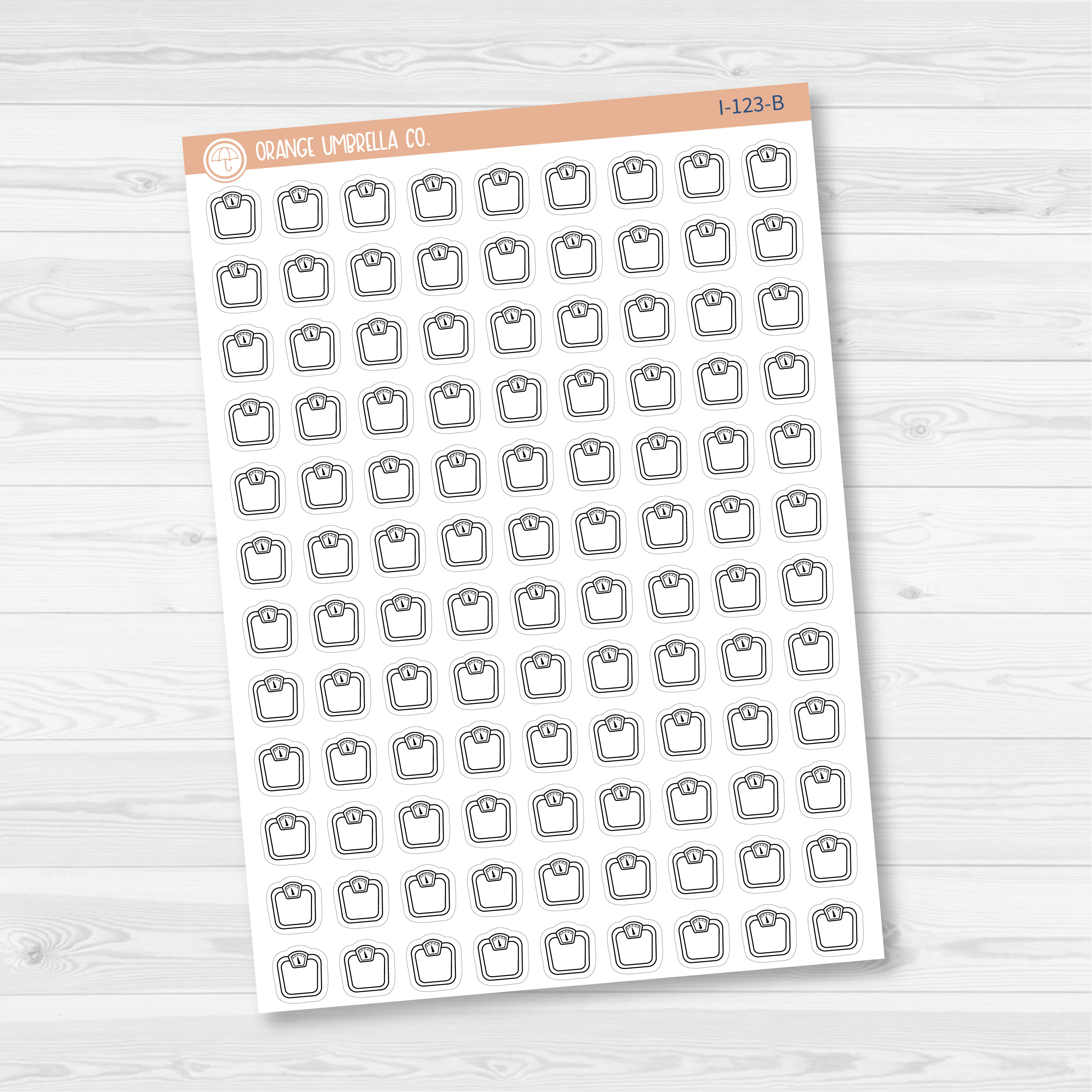 Scale Icon Planner Stickers | I-123