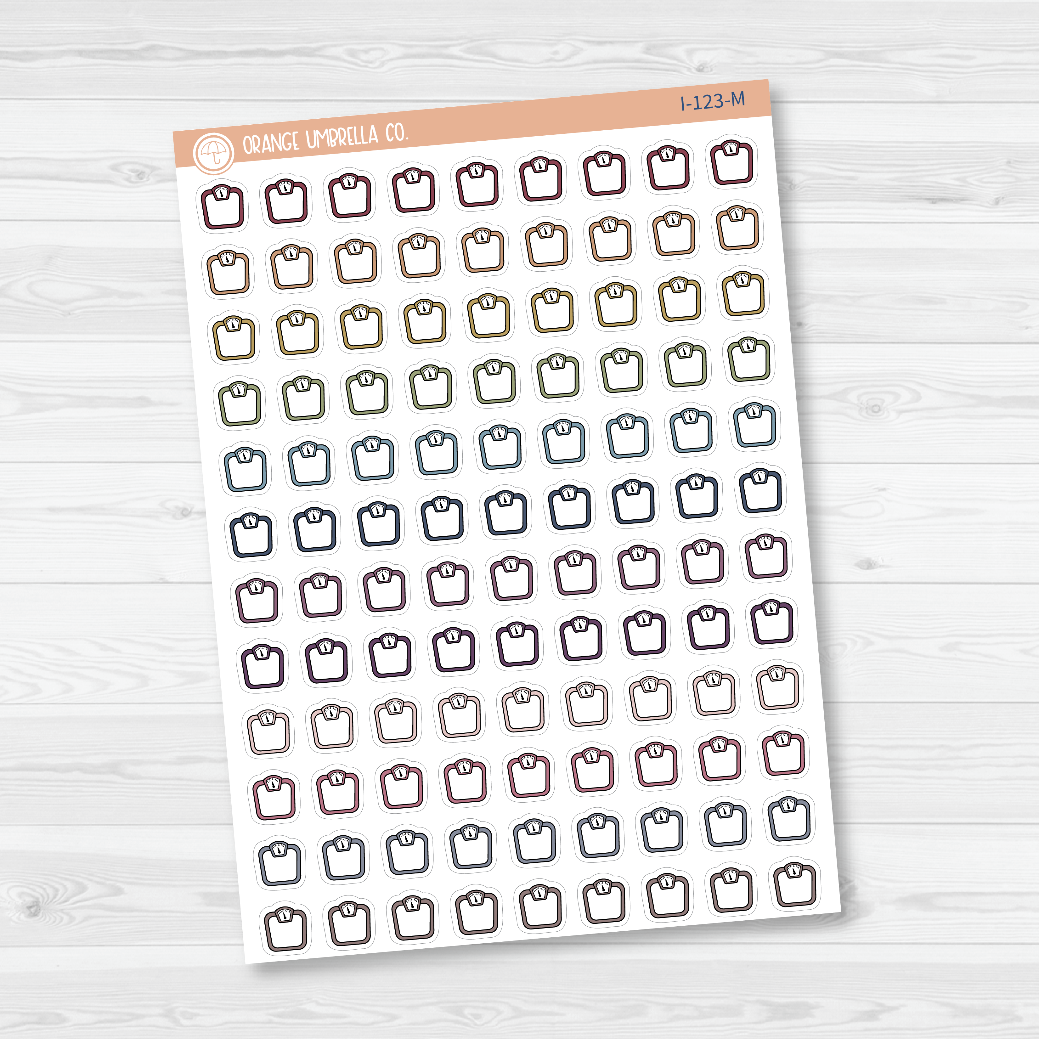Scale Icon Planner Stickers | I-123