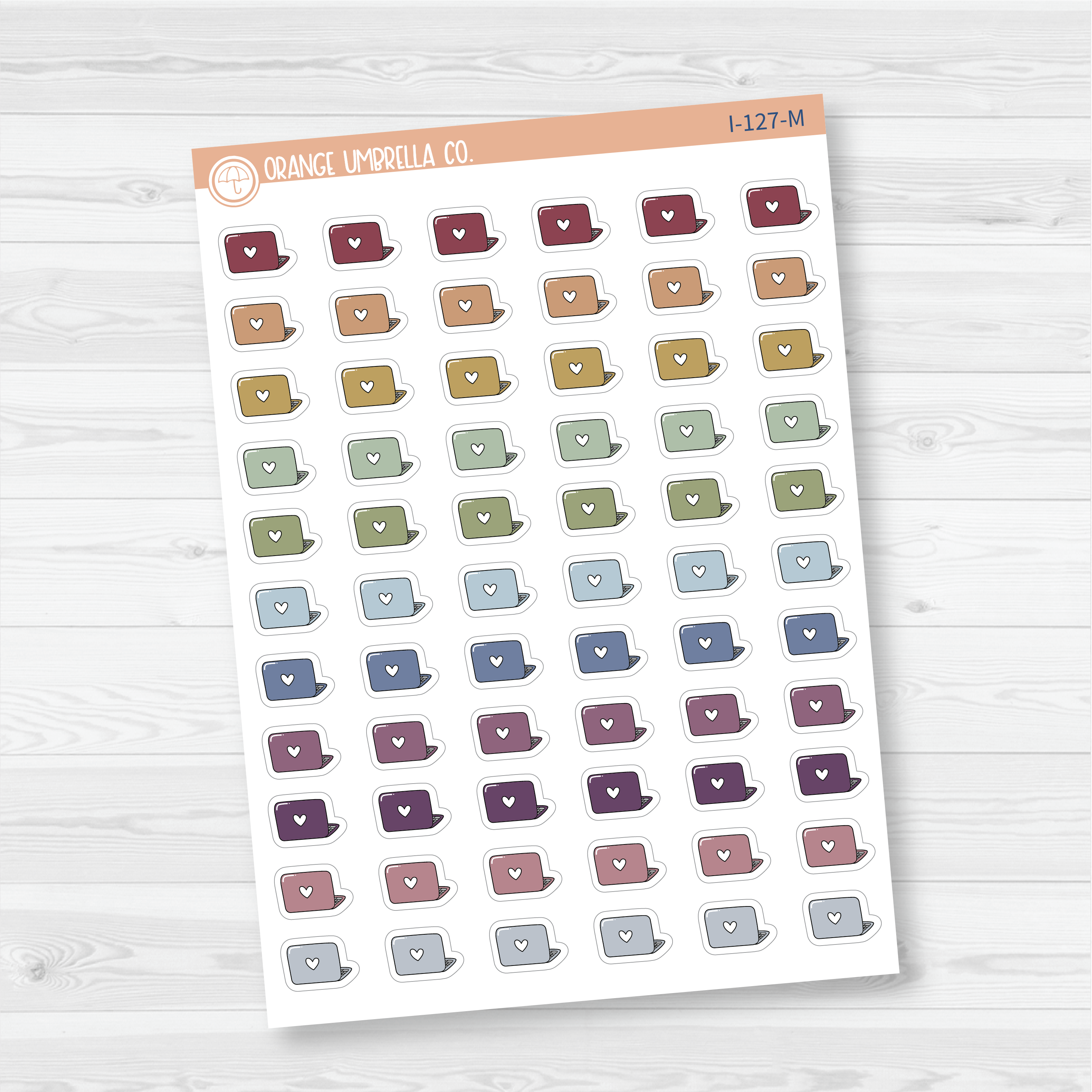 Laptop Icon Planner Stickers | I-127