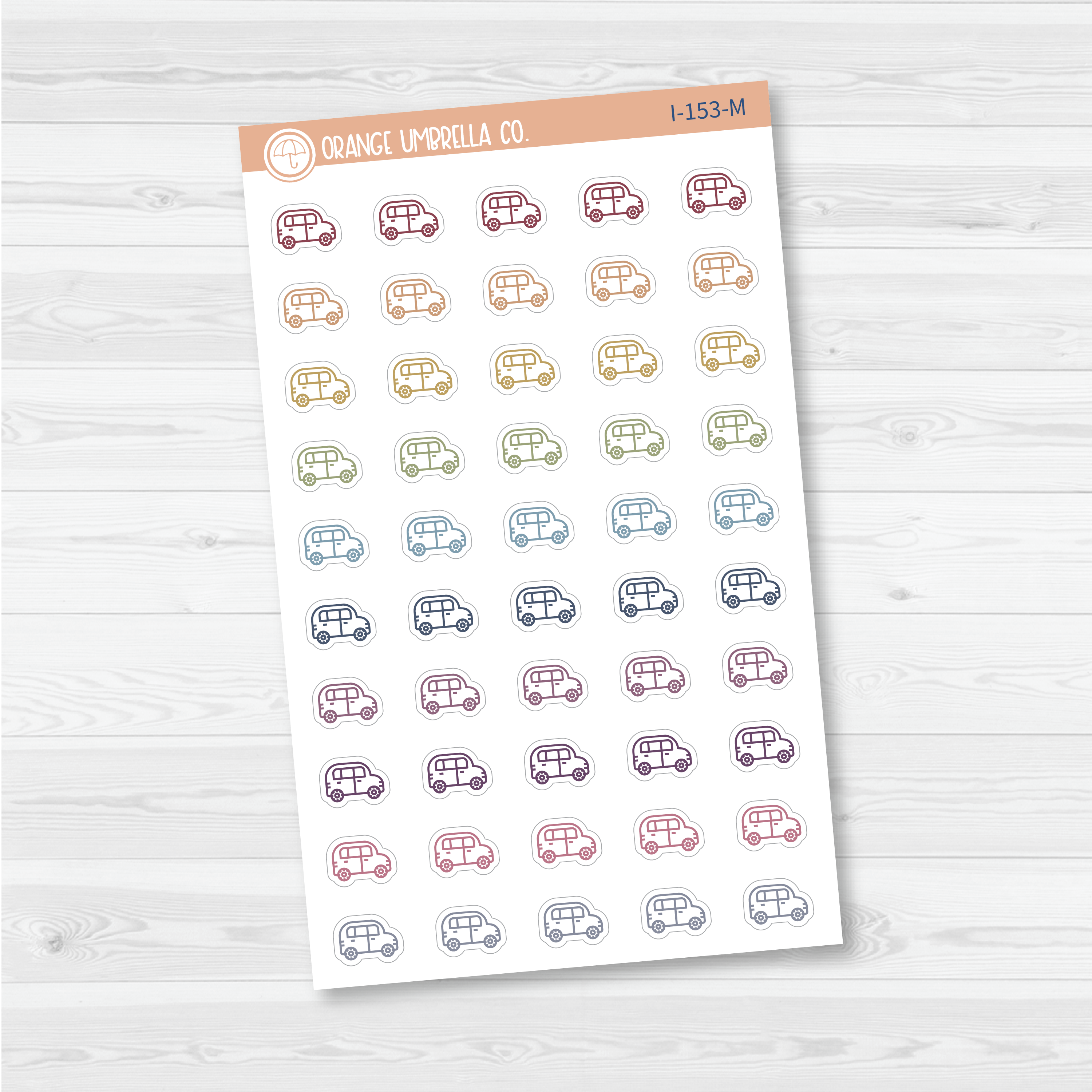 Car Icon Planner Stickers | I-153