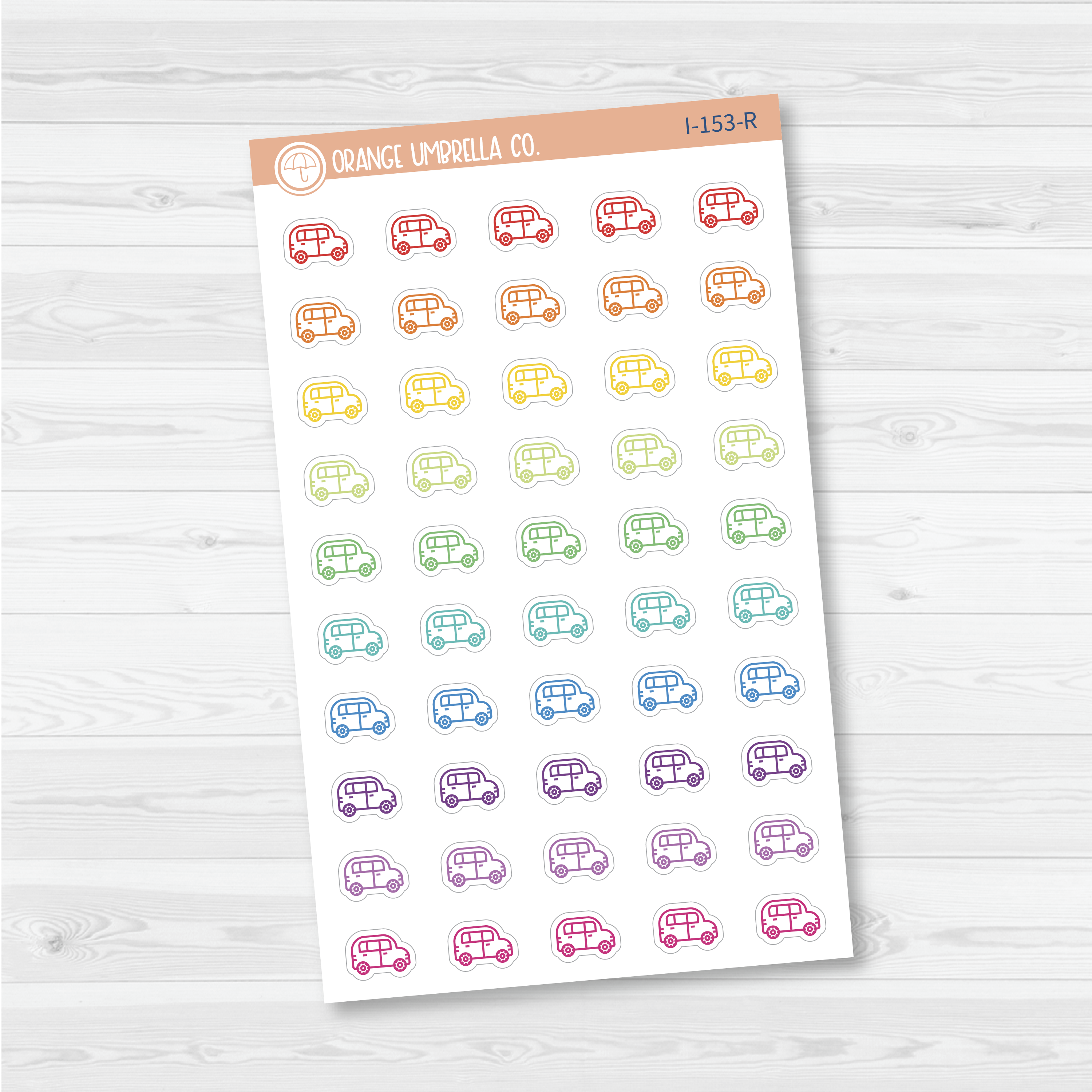 Car Icon Planner Stickers | I-153