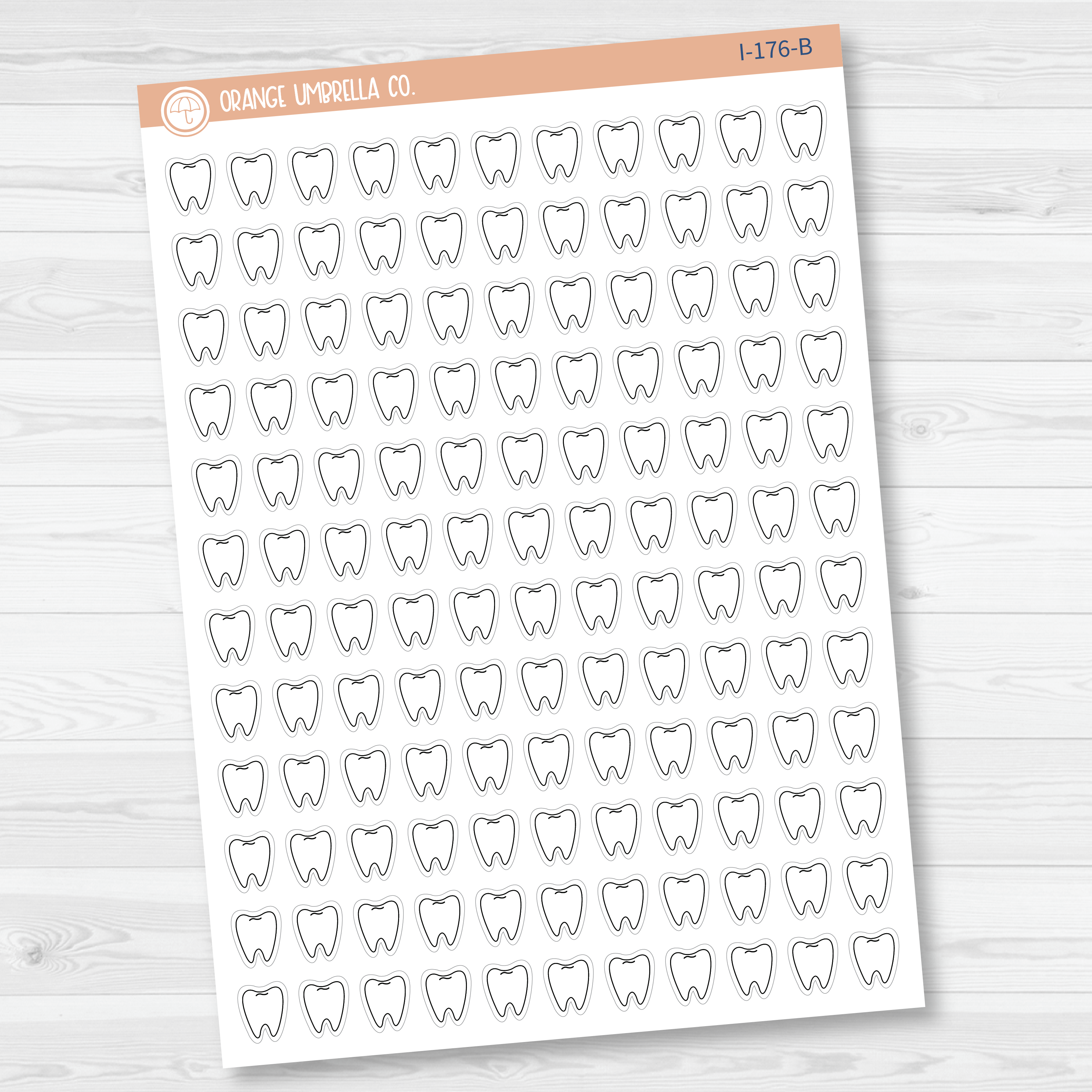 Tooth Icon Planner Stickers | I-176