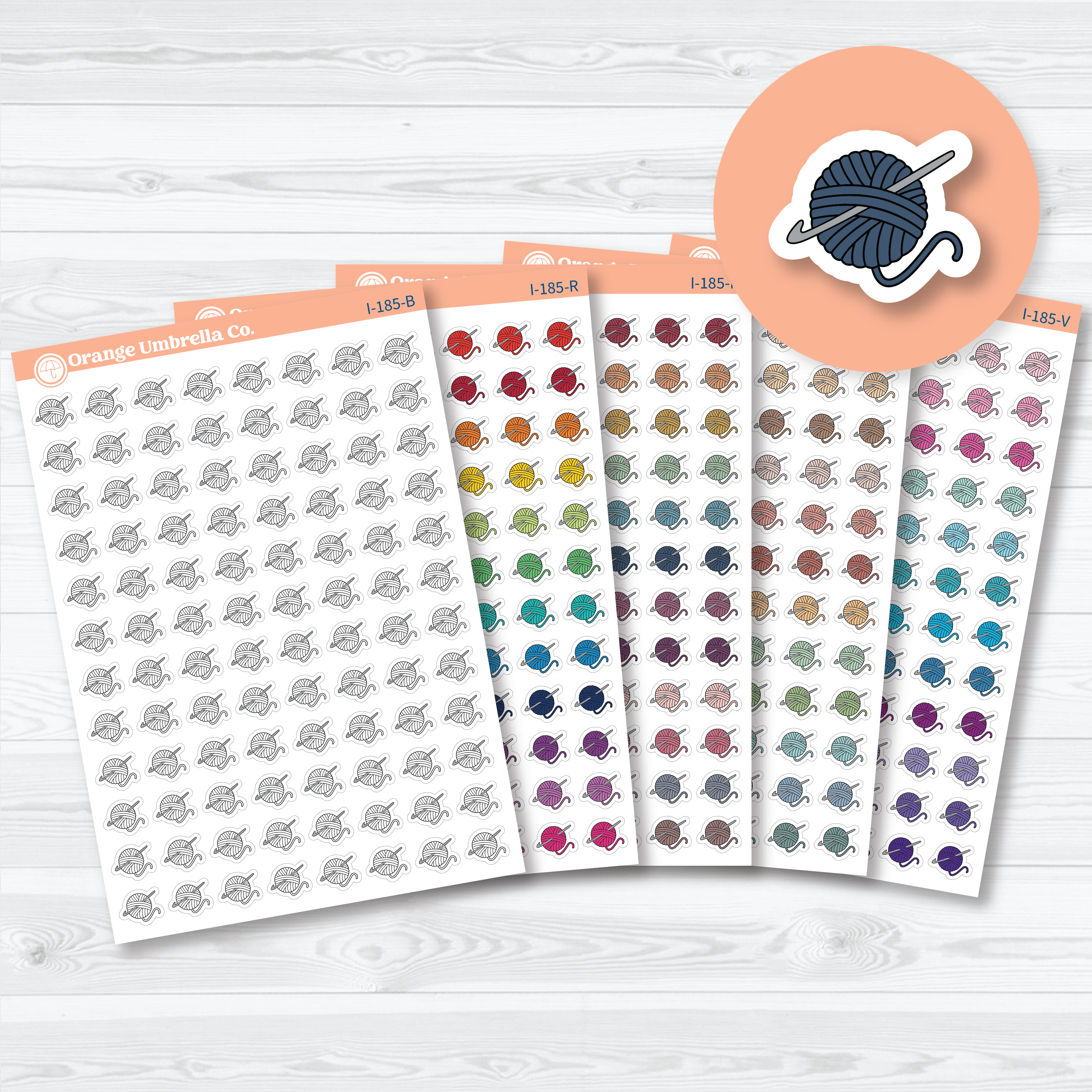 Crochet Icon Labels | Planner Stickers | I-185